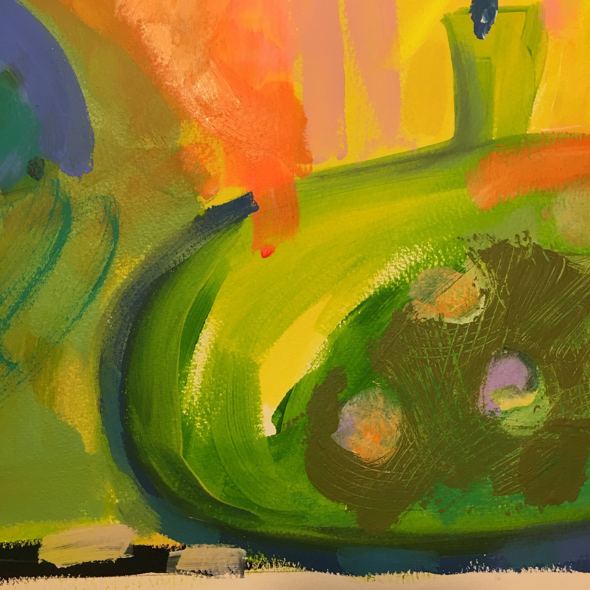 Tulip Painting Original Gouache and Watercolour