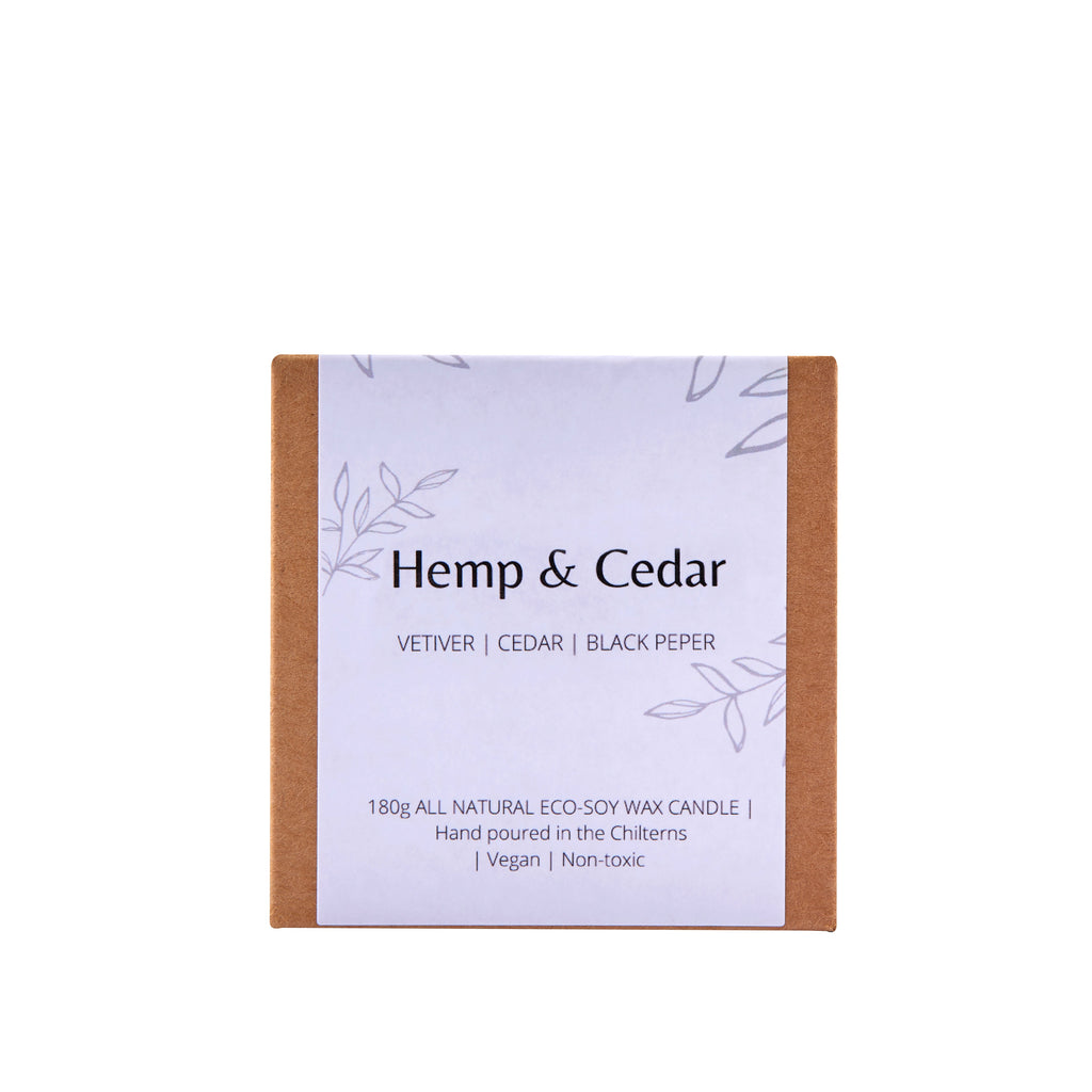 Hand Poured Soy Wax Scented Candle 180g with Essential Oils