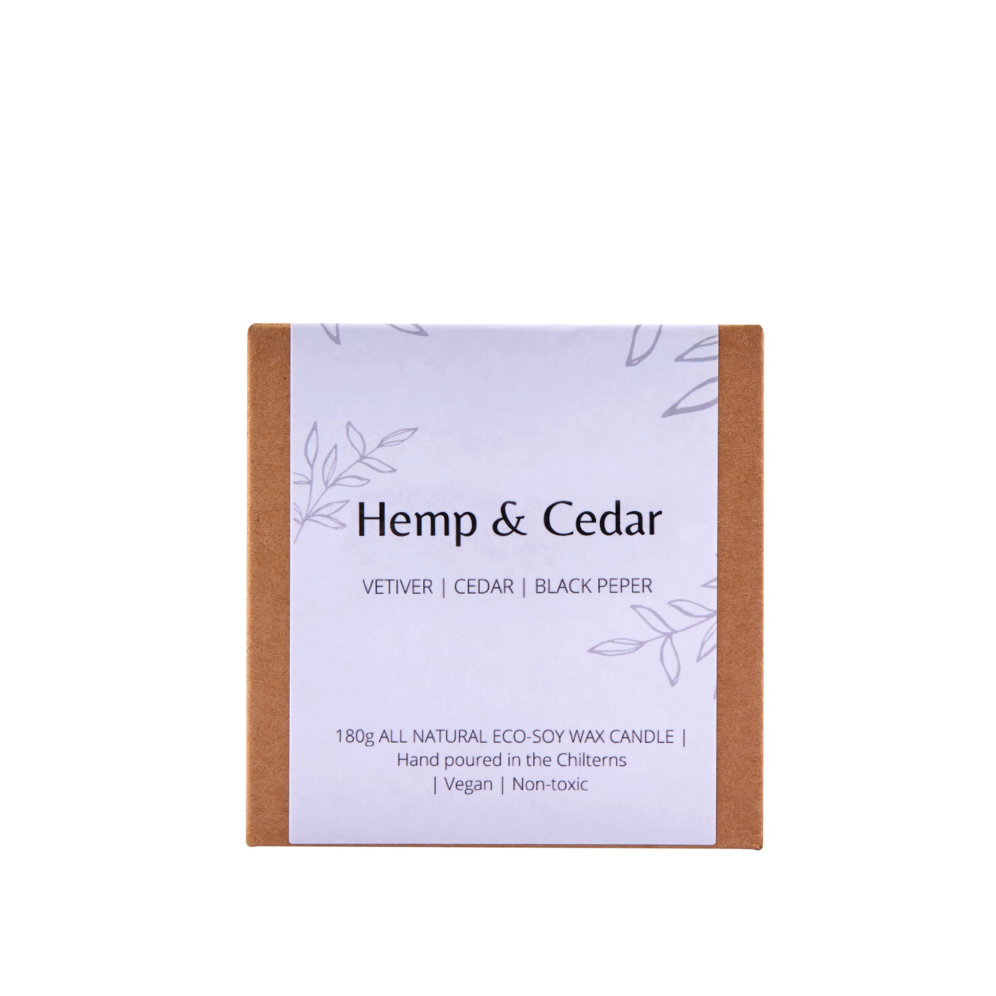 Hand Poured Soy Wax Scented Candle 180g with Essential Oils