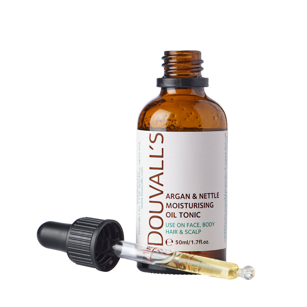 Organic Argan and Nettle Oil 50ml for Hair Growth and Sensitive Skin