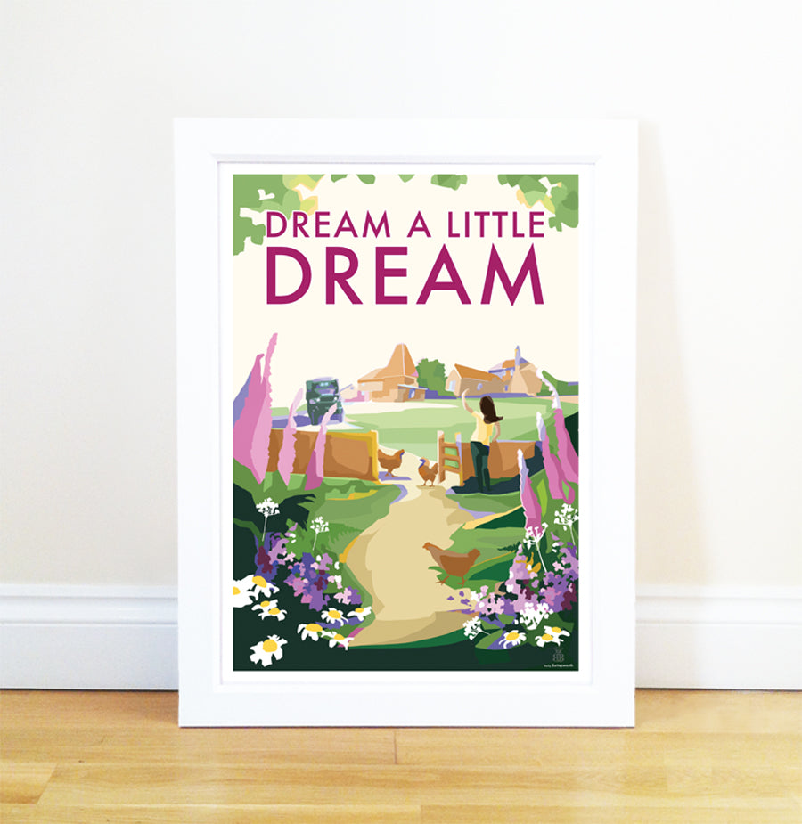 Dream a Little Dream Vintage Seaside Print