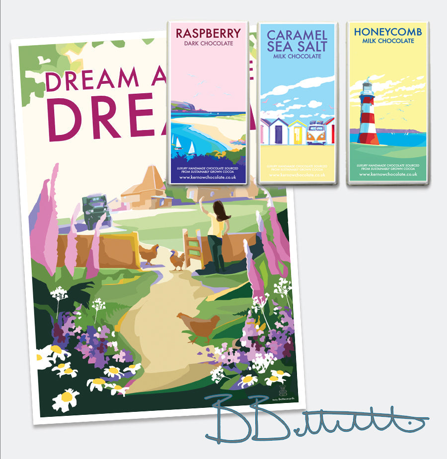 Dream a Little Dream Vintage Seaside Print