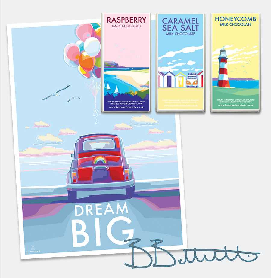 Dream Big Vintage Motivational Poster