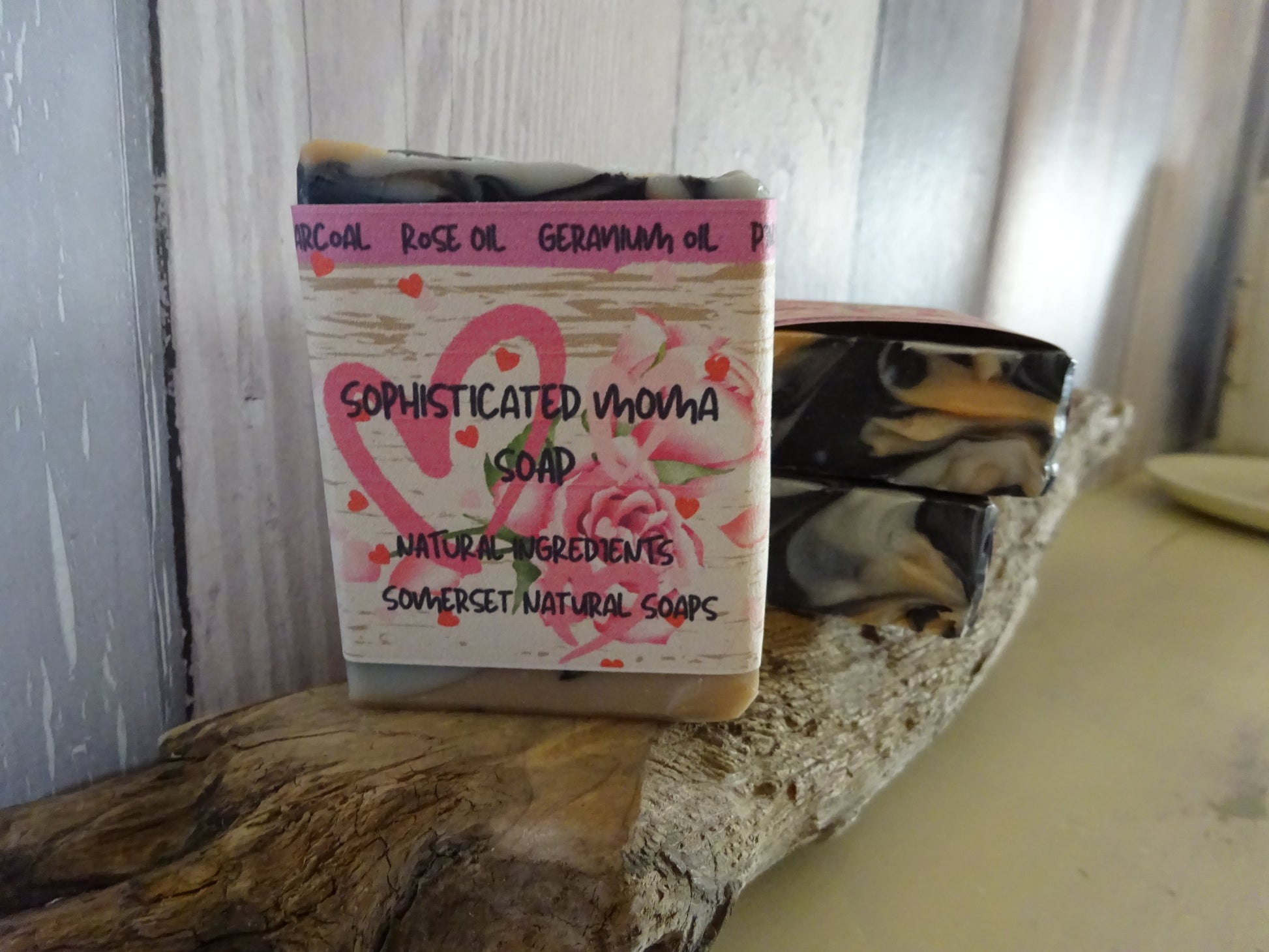 Rose Geranium and Lemongrass Vegan Soap Bar