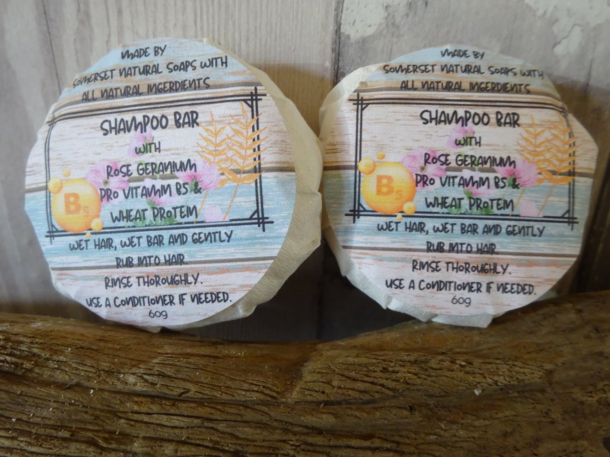 Rose Geranium Solid Shampoo Bar