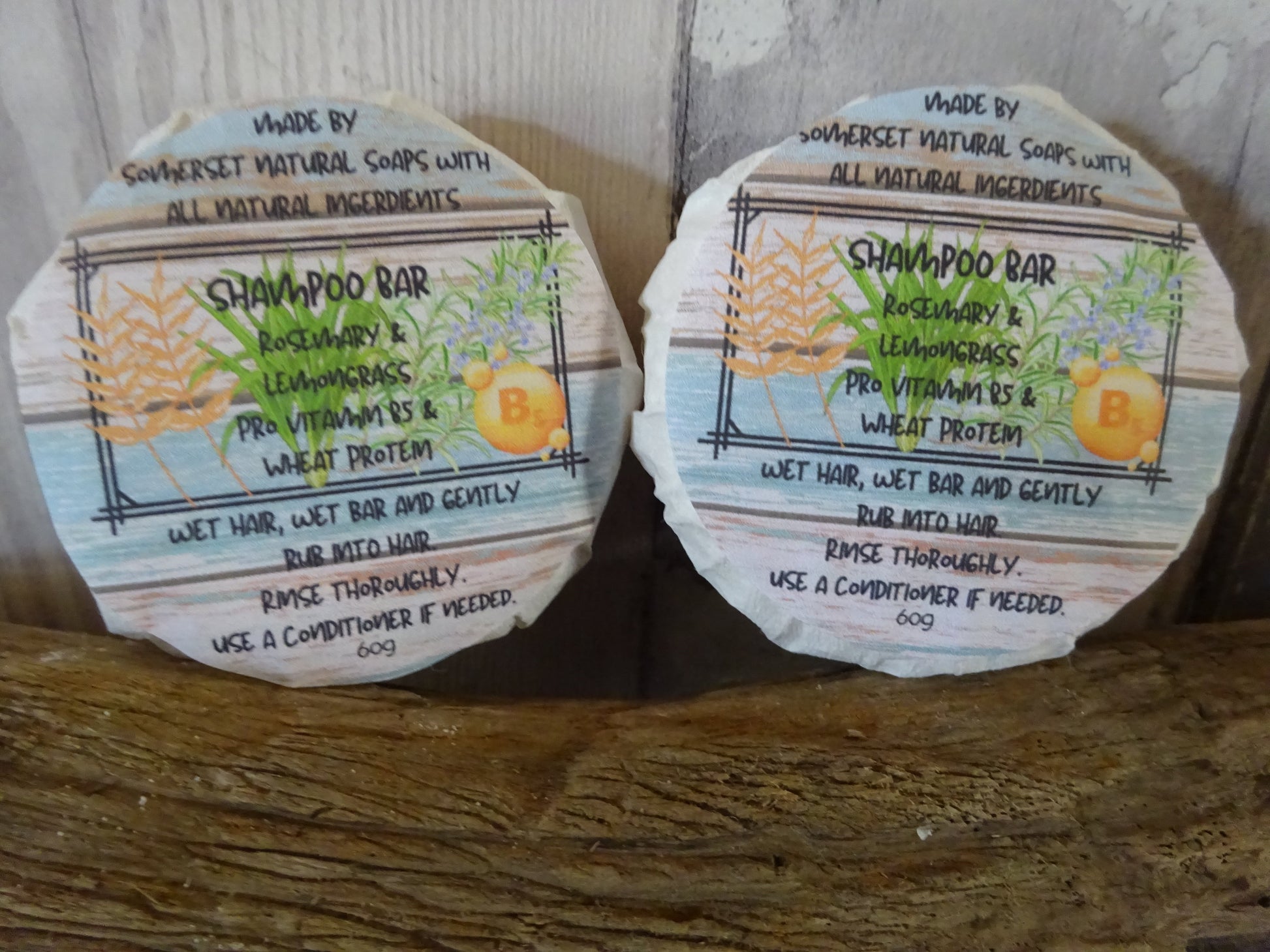 Rosemary and Lemongrass Solid Shampoo Bar