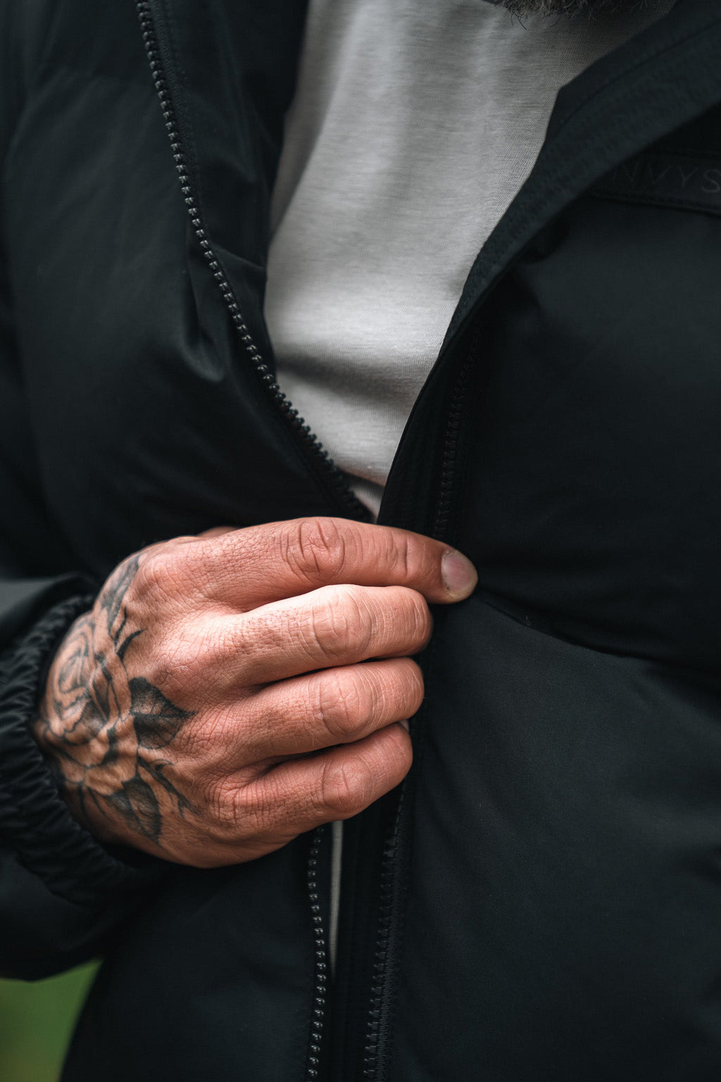 Mens Feather Down Cold Weather Puffer Jacket