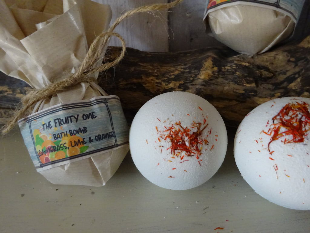 Fruity Citrus Bath Bomb with Pure Essential Oils