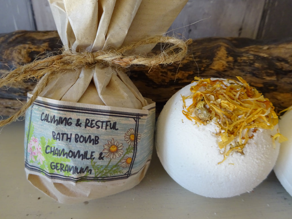 Calming and Restful Aromatherapy Bath Bomb