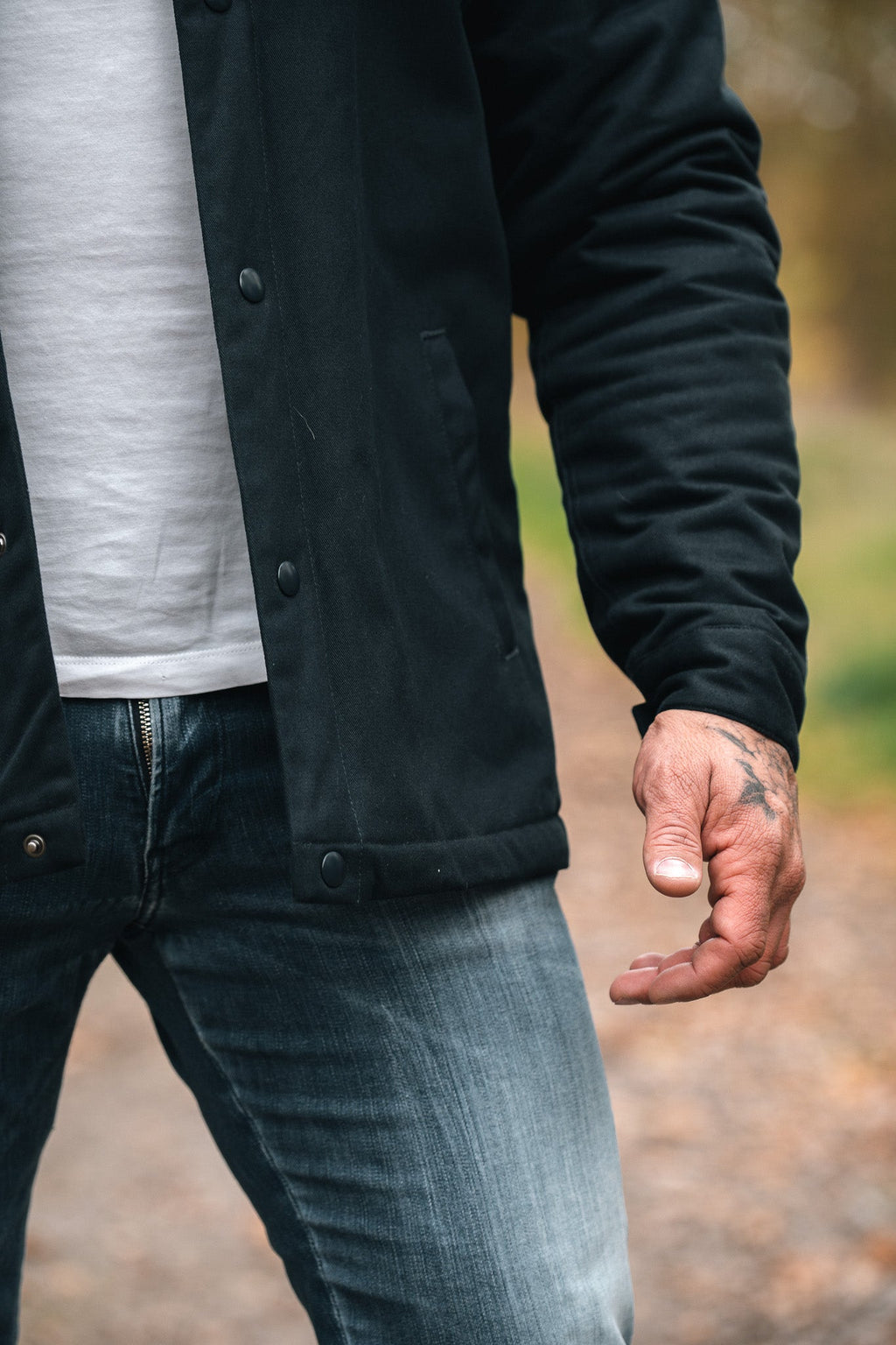 Men's Work Jacket in Navy Cotton