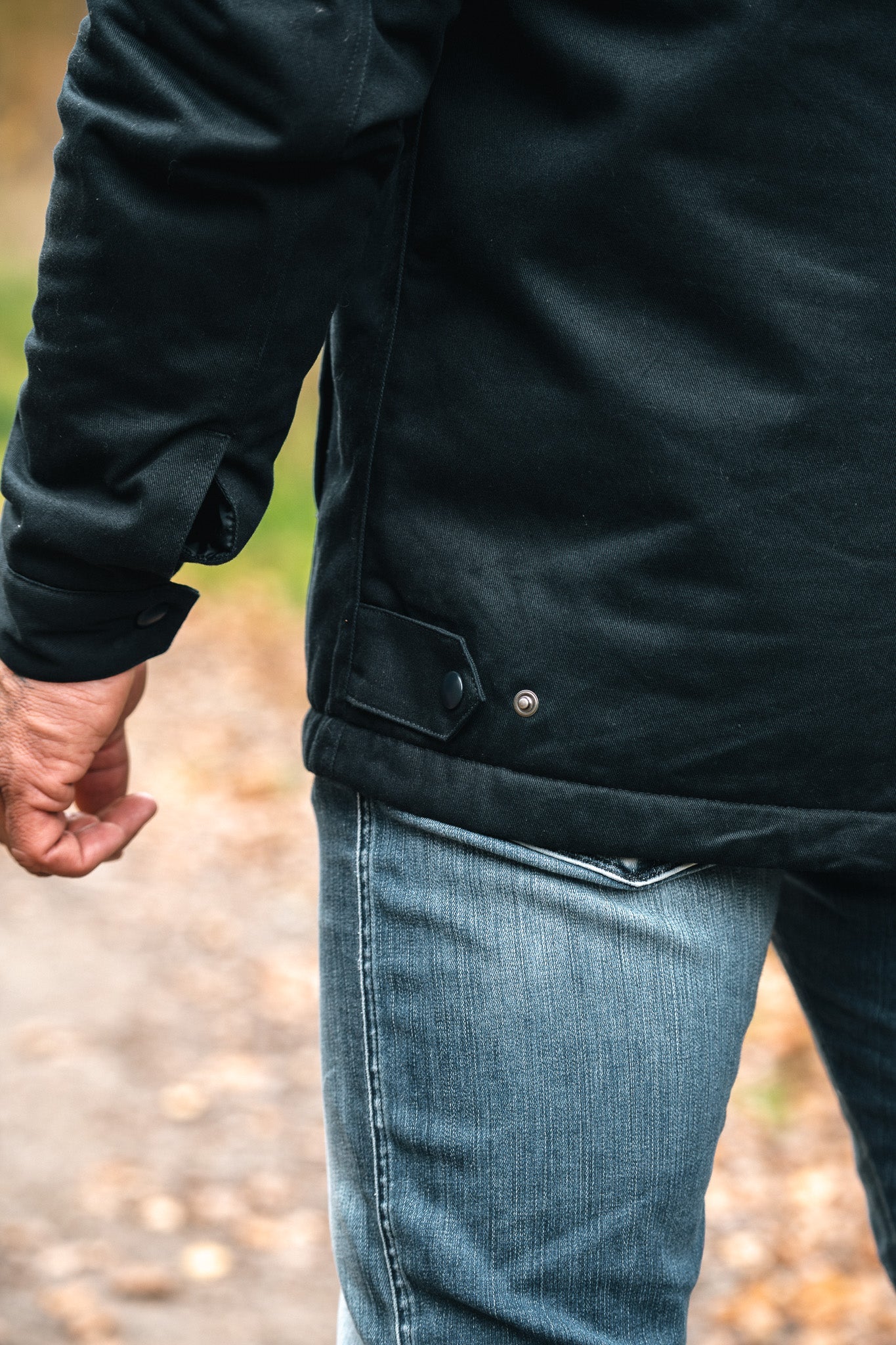 Men's Work Jacket in Navy Cotton