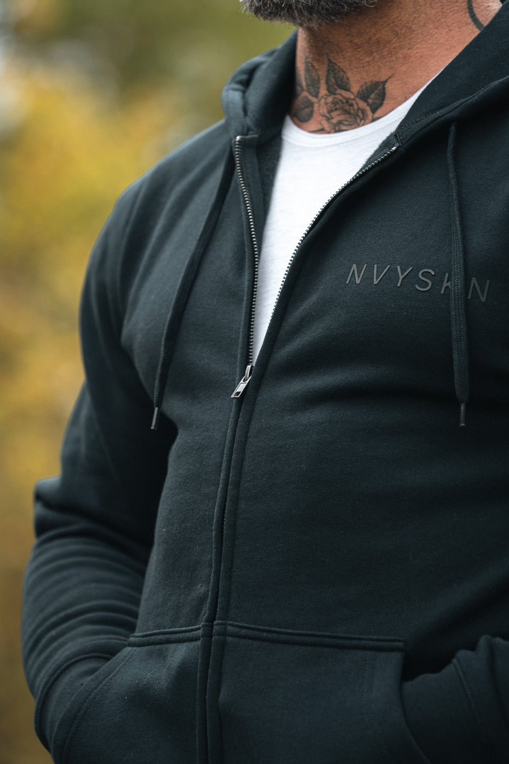 Mid Weight Fleece Zip Up Hoodie