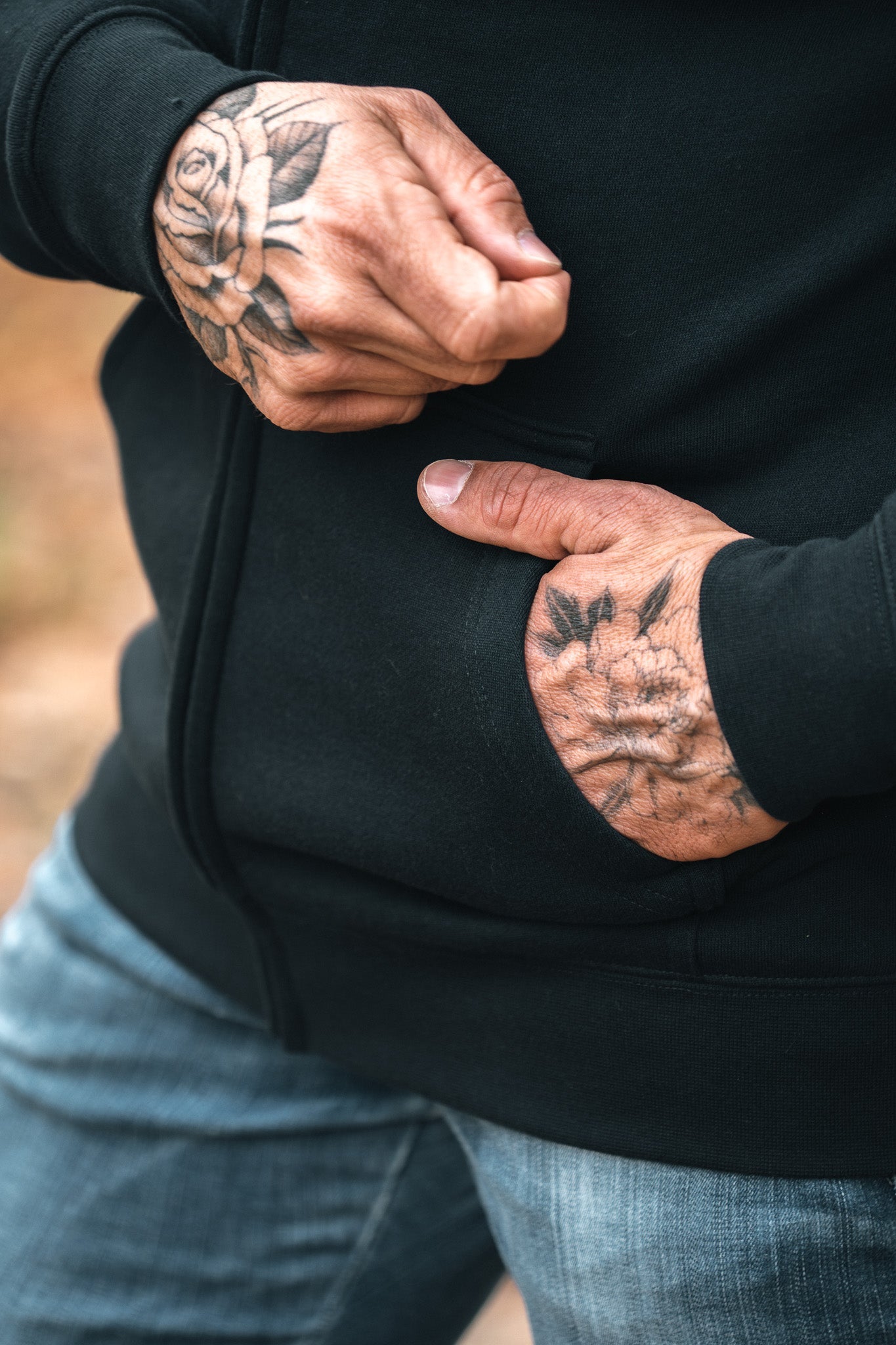 Mid Weight Fleece Zip Up Hoodie