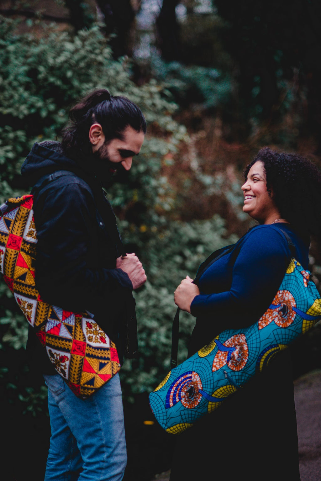 Sunset Yoga Bag in Pink and Red