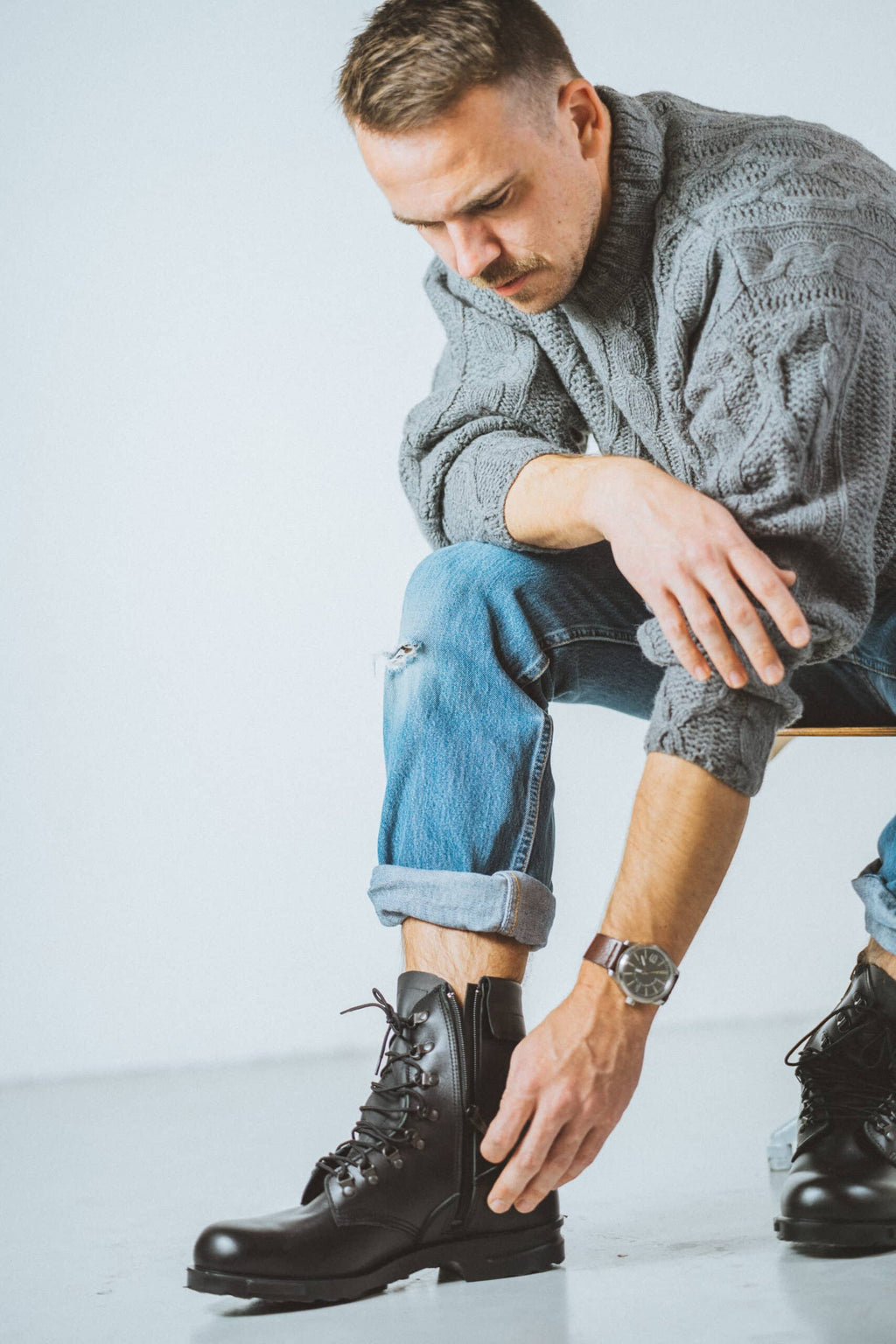 Durable Hawk Pilot Boots – Military Grade Leather & Waterproof by Samelin at www.brixbailey.com