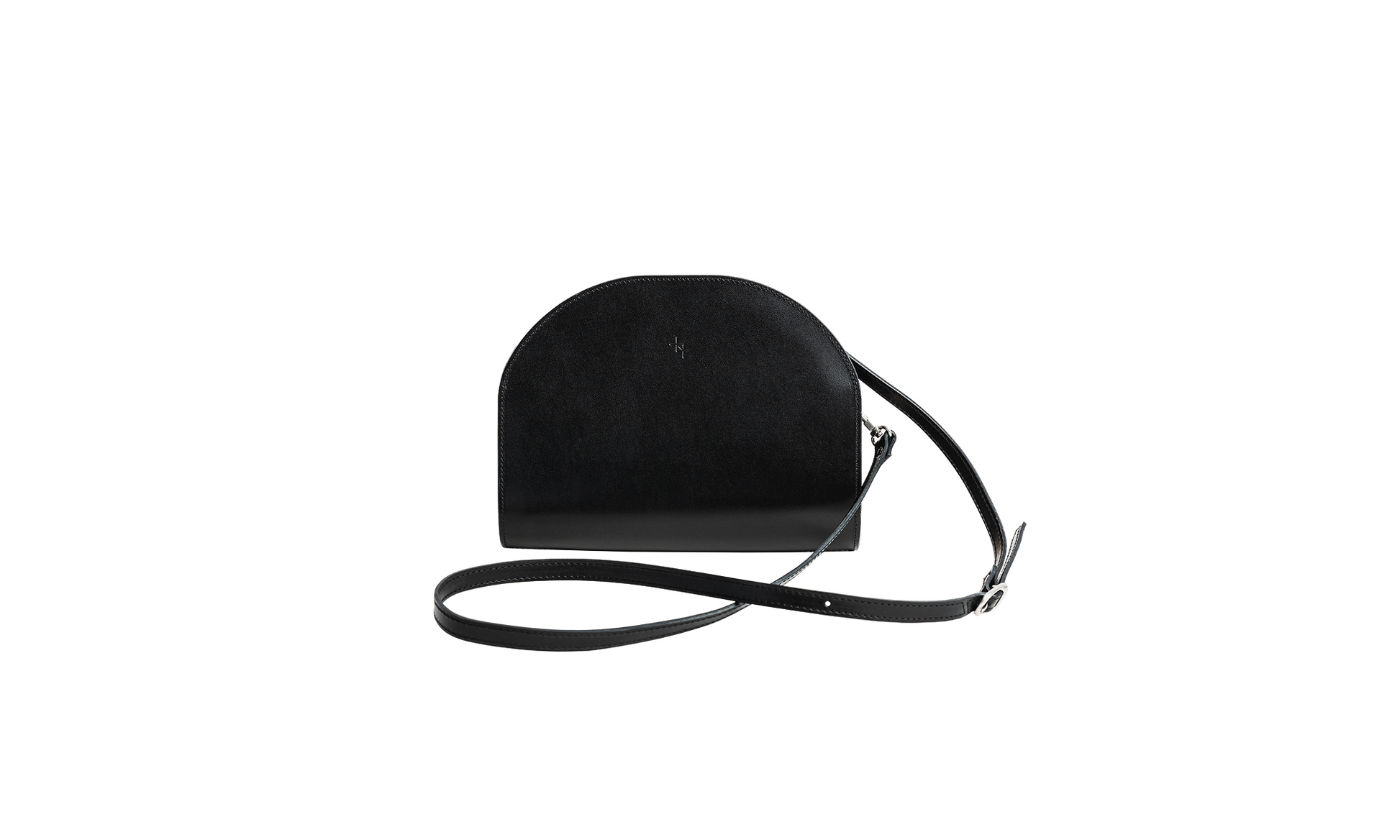 Crescent-Shaped Leather Half Moon Bag – Sleek & Versatile by Craftory at brixbailey.com