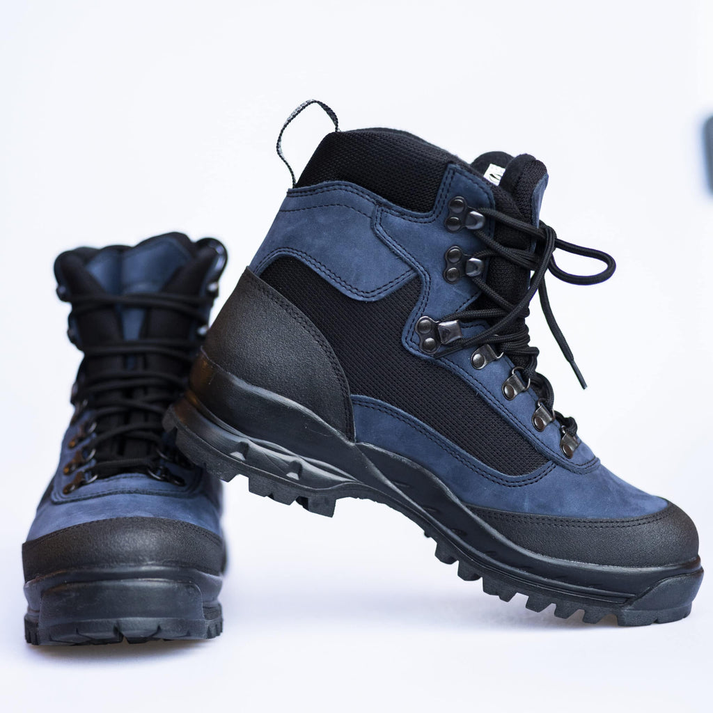 Samelin 550 Navy Hiking Boots – Waterproof & Durable for All Terrains by Samelin at www.brixbailey.com
