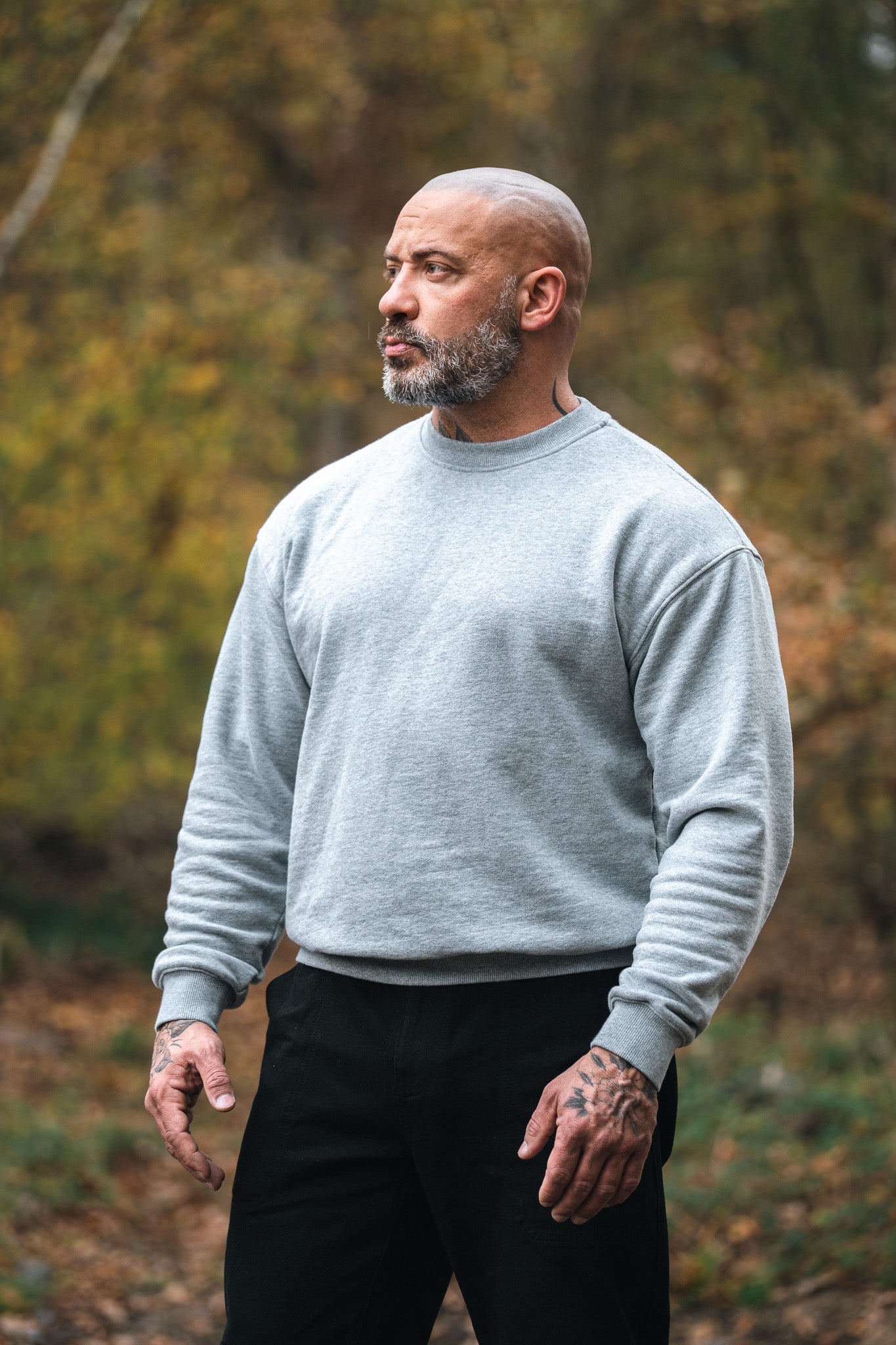 Heavyweight Cotton Terry Crew Sweater