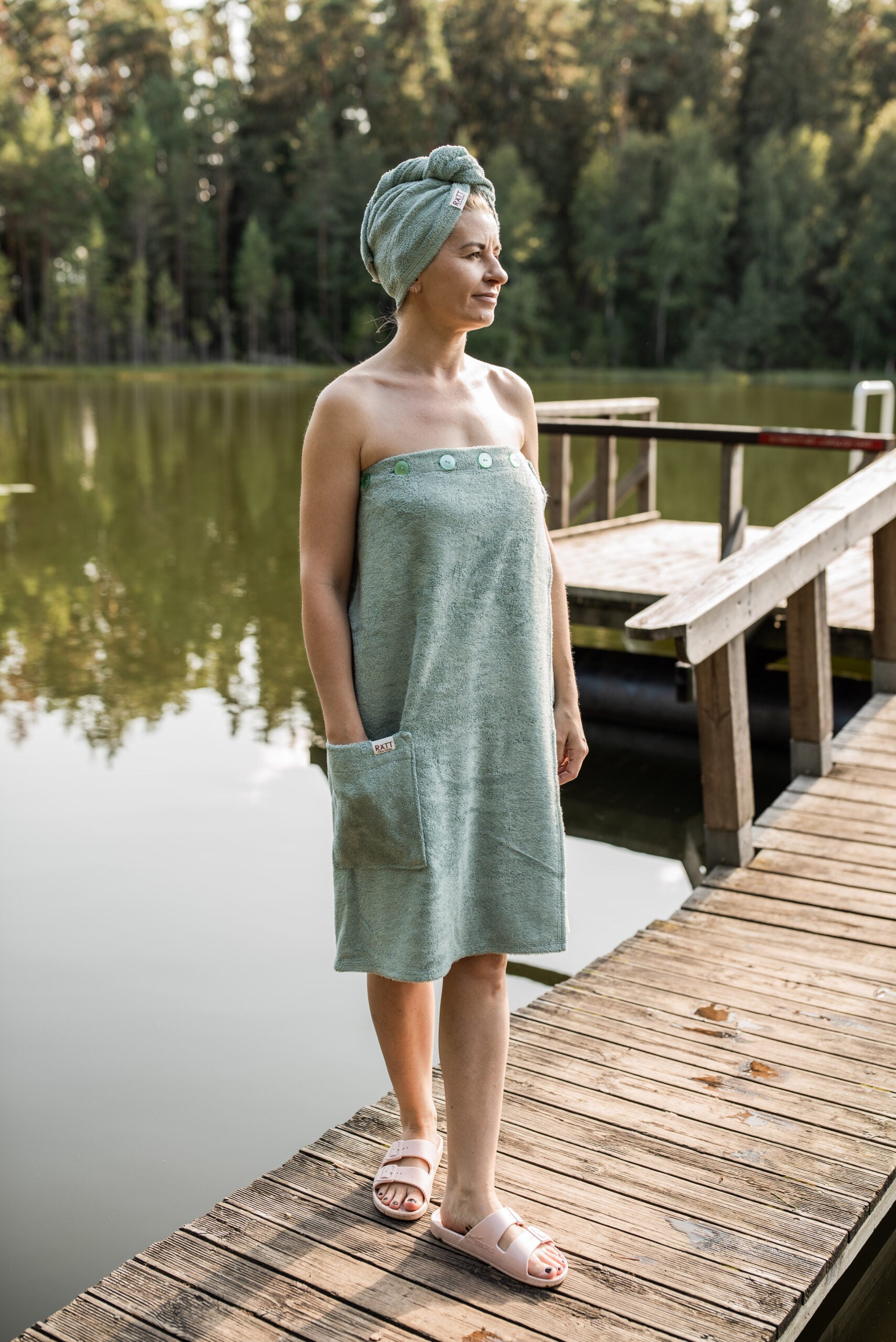 Luxurious Bamboo Terry Spa Wrap – Soft, Absorbent & Eco-Friendly by RÄTT at brixbailey.com