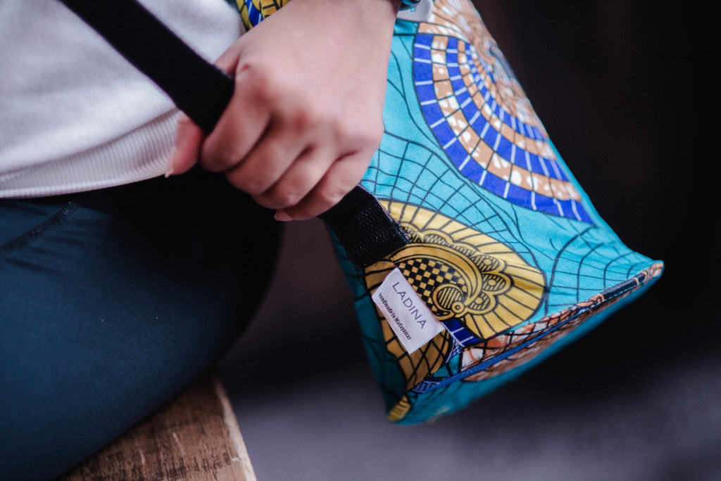 Yoga Bag Nautilus Sky Blue Seashells