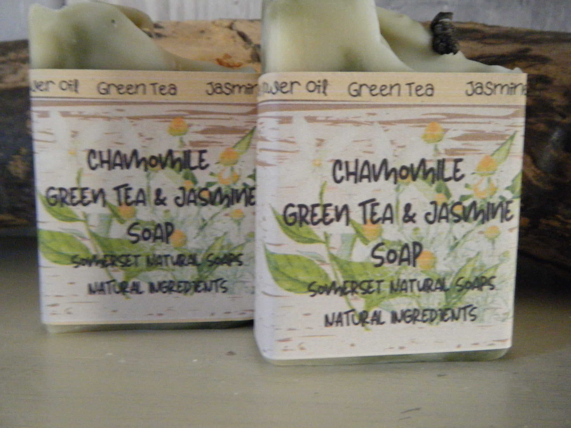 Chamomile Green Tea and Jasmine Vegan Soap