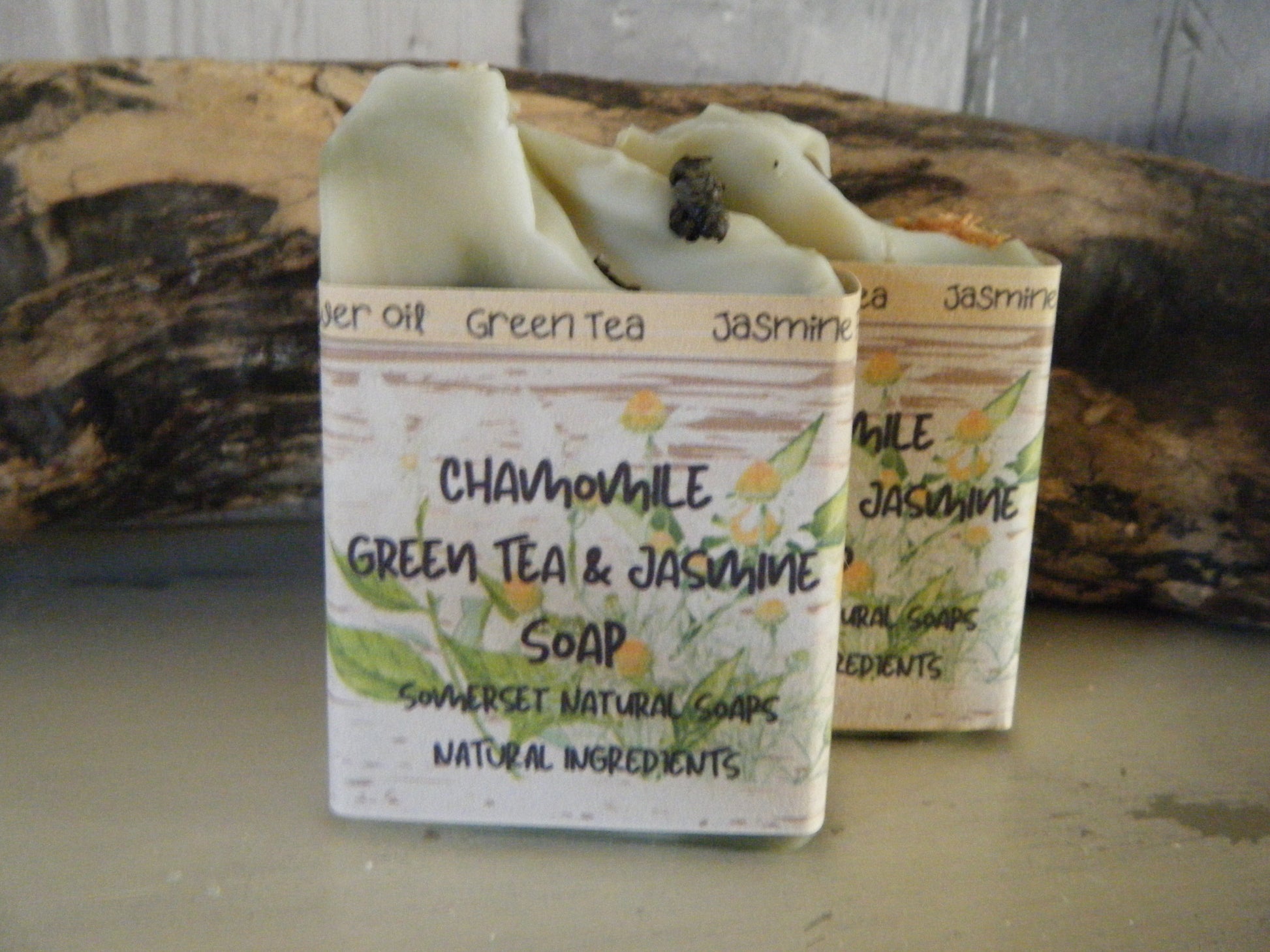 Chamomile Green Tea and Jasmine Vegan Soap