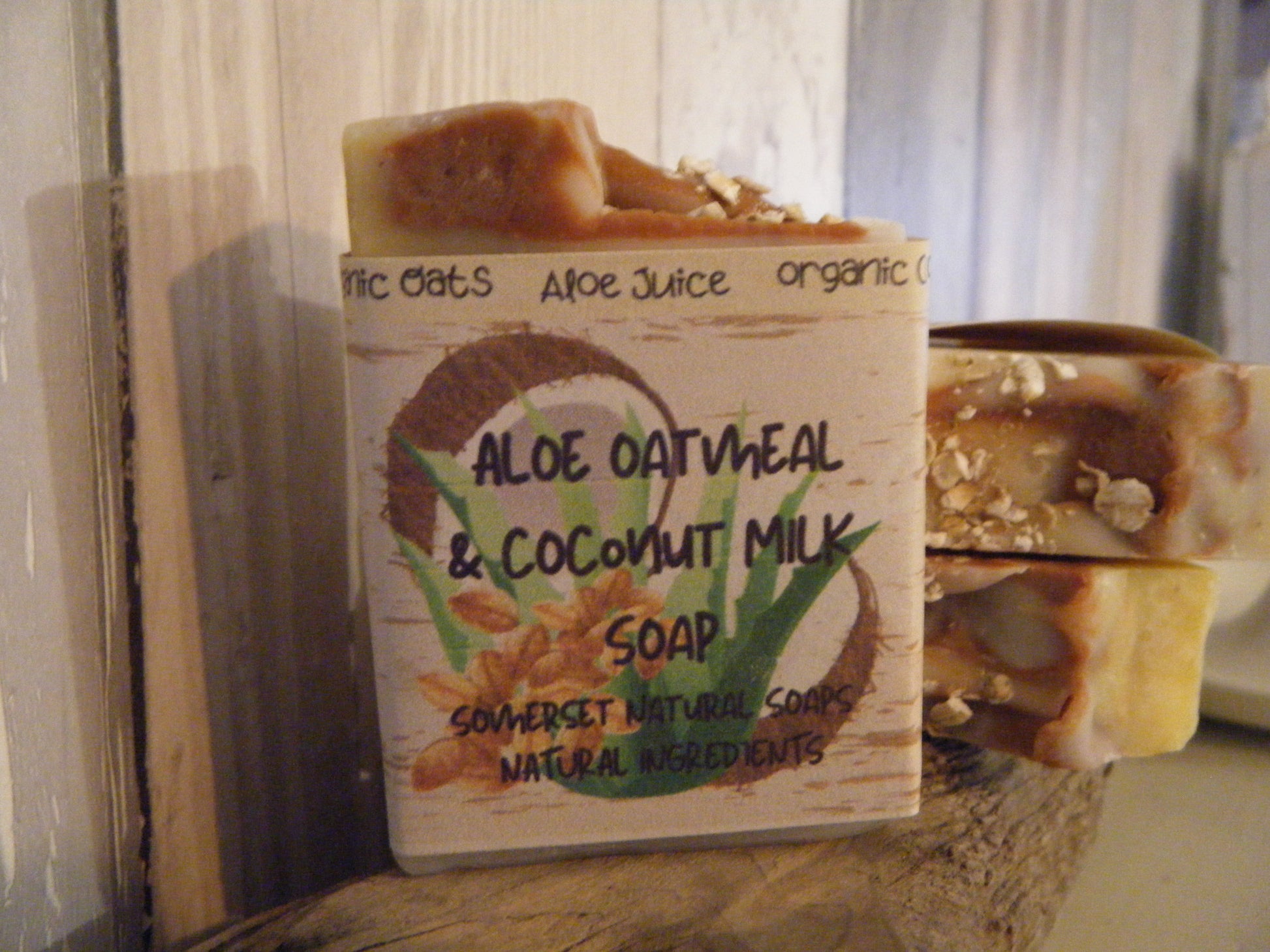 Aloe Oatmeal and Coconut Milk Vegan Soap Bar