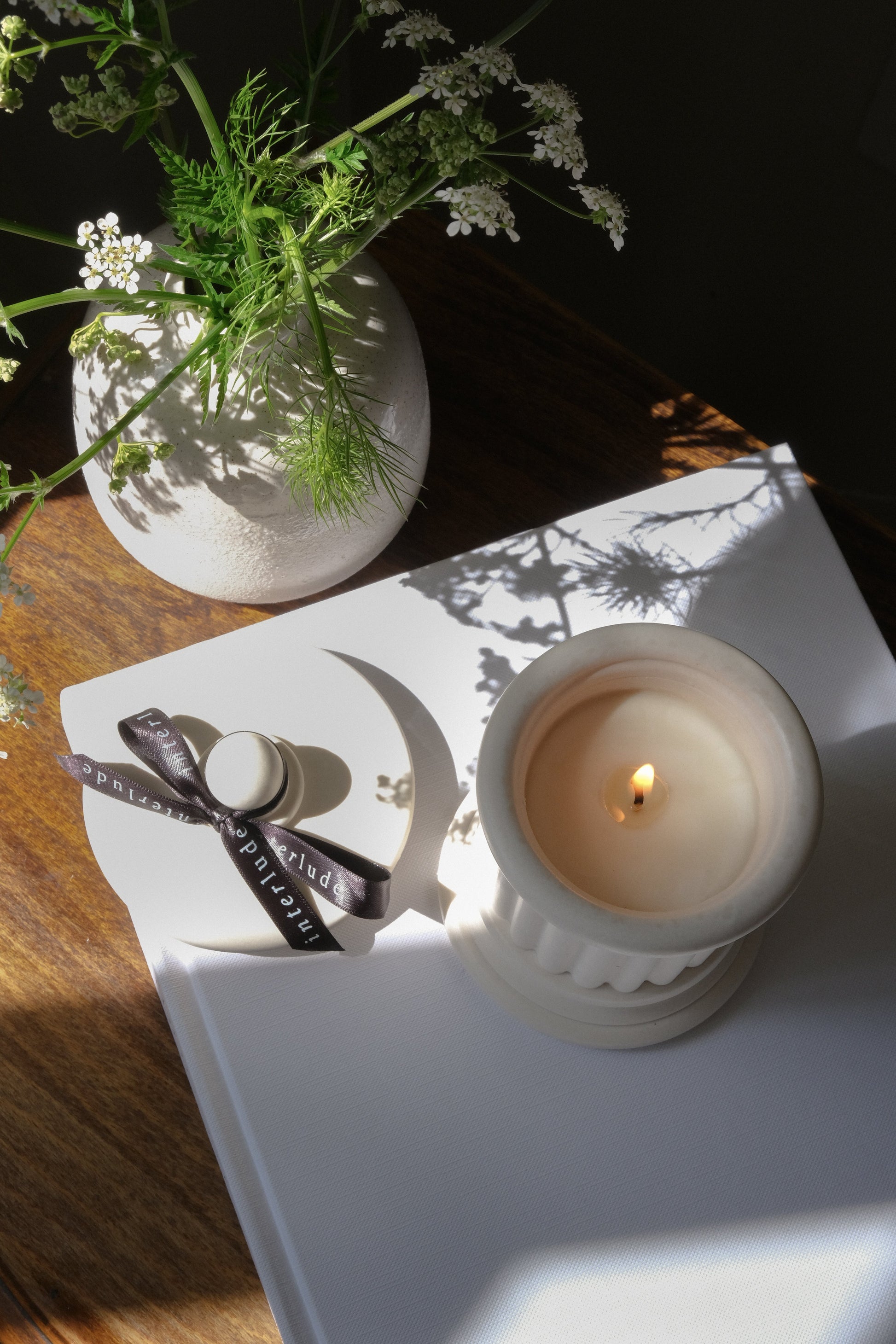 Luxury Scented Candle in Handcrafted Jesmonite Jar