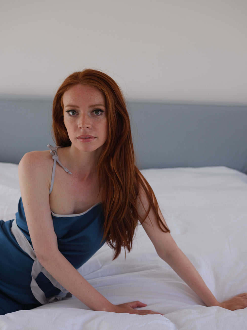 Sky Slip Dress in Vegan Silk