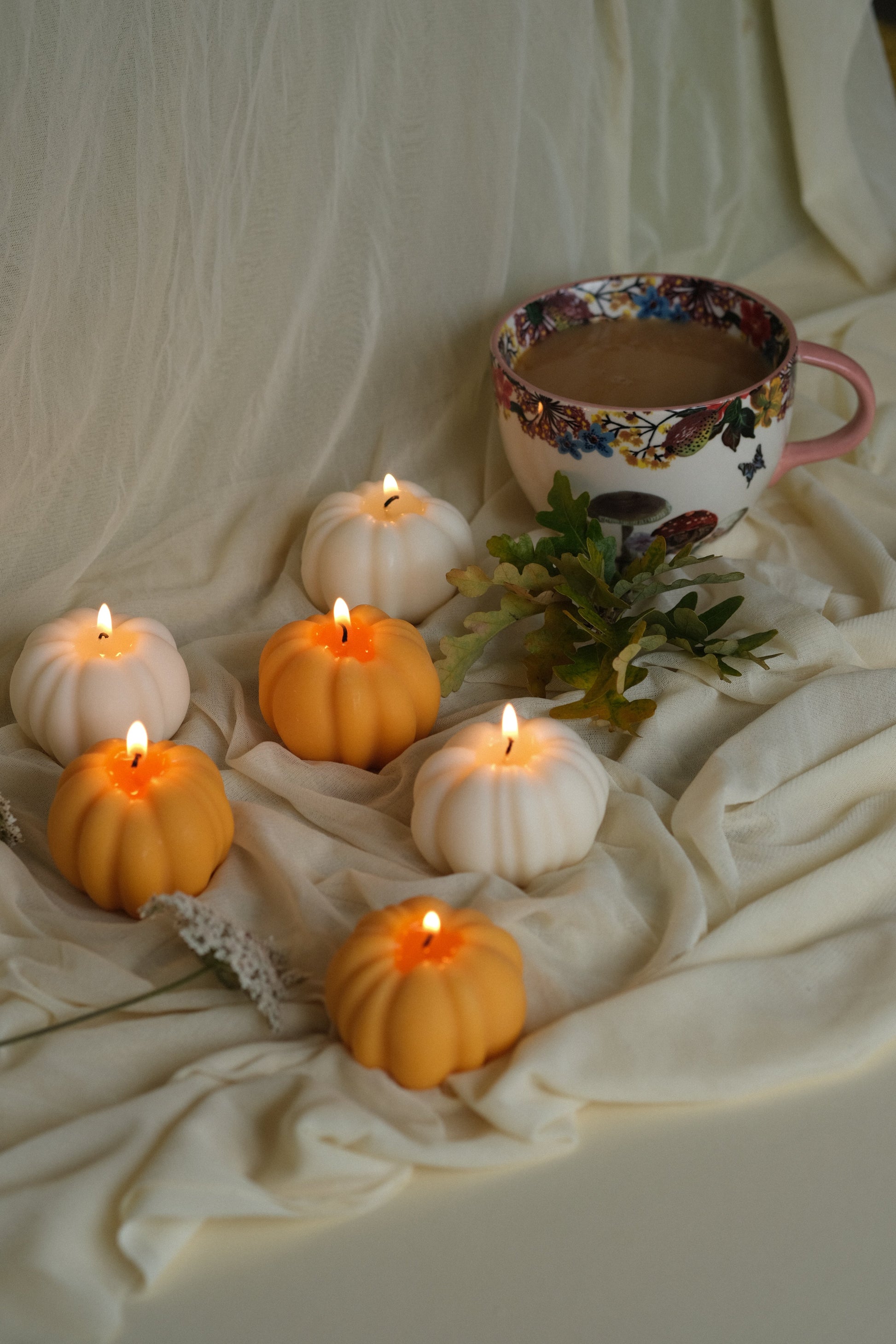 Pumpkin Shaped Candle in Pumpkin Spice