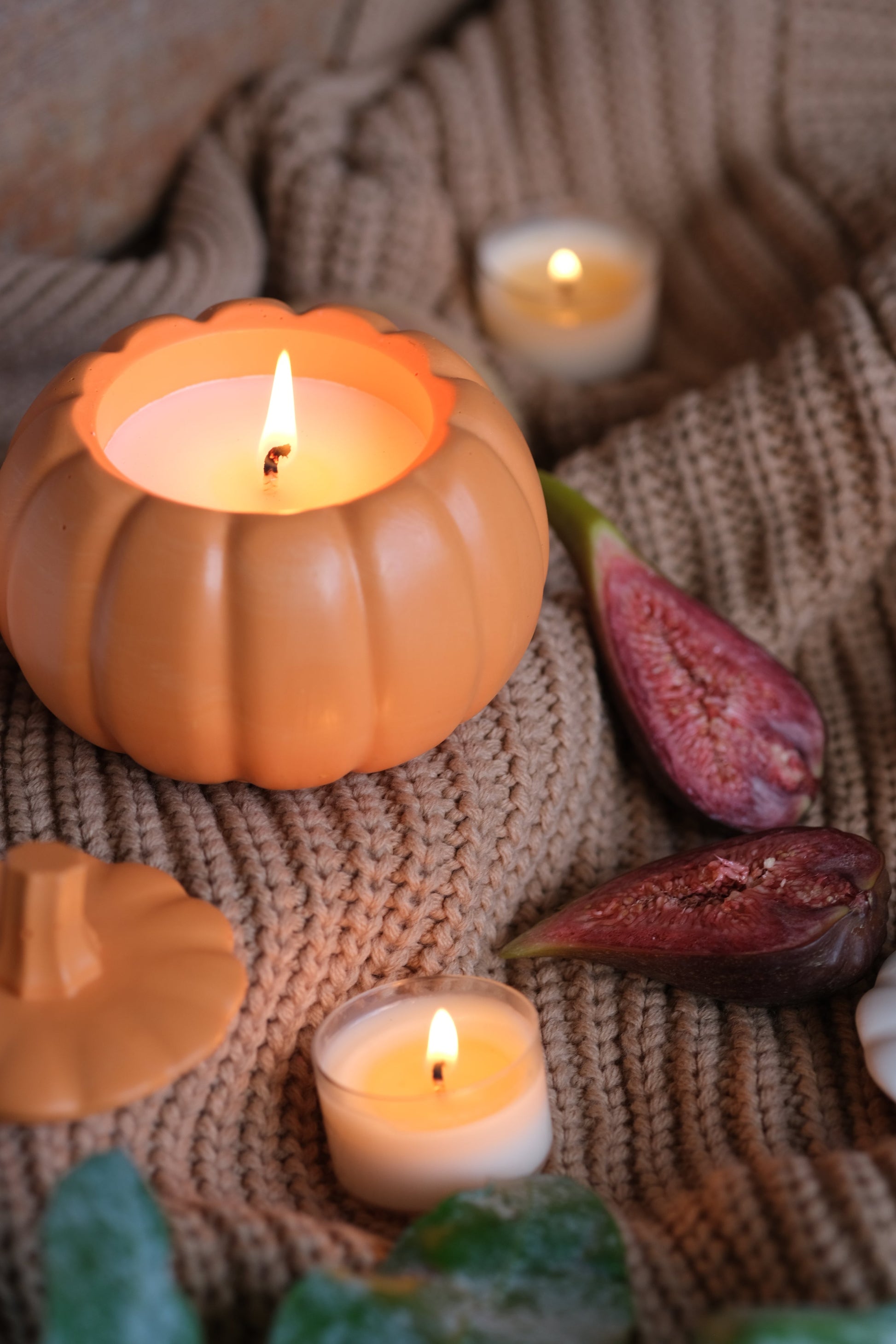 Pumpkin Jar Scented Candle Handmade in Kent