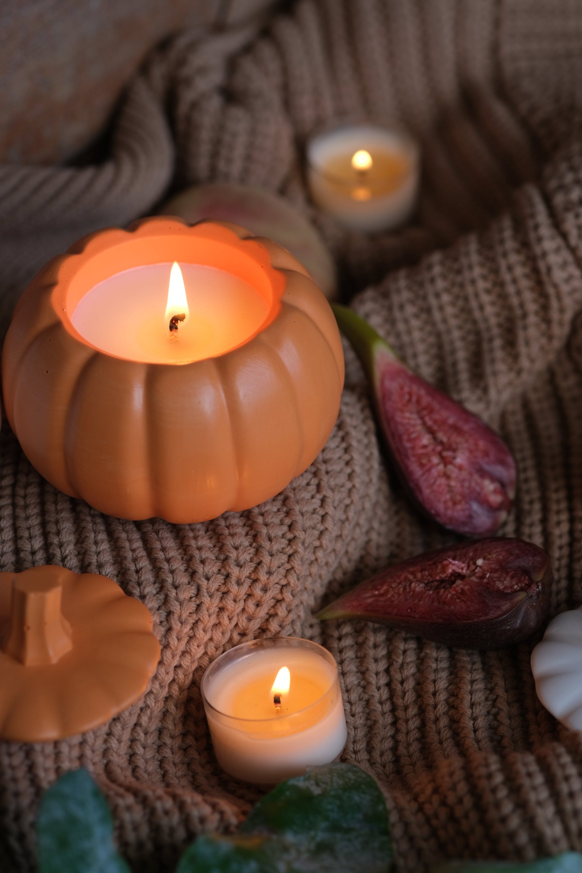Pumpkin Jar Scented Candle Handmade in Kent