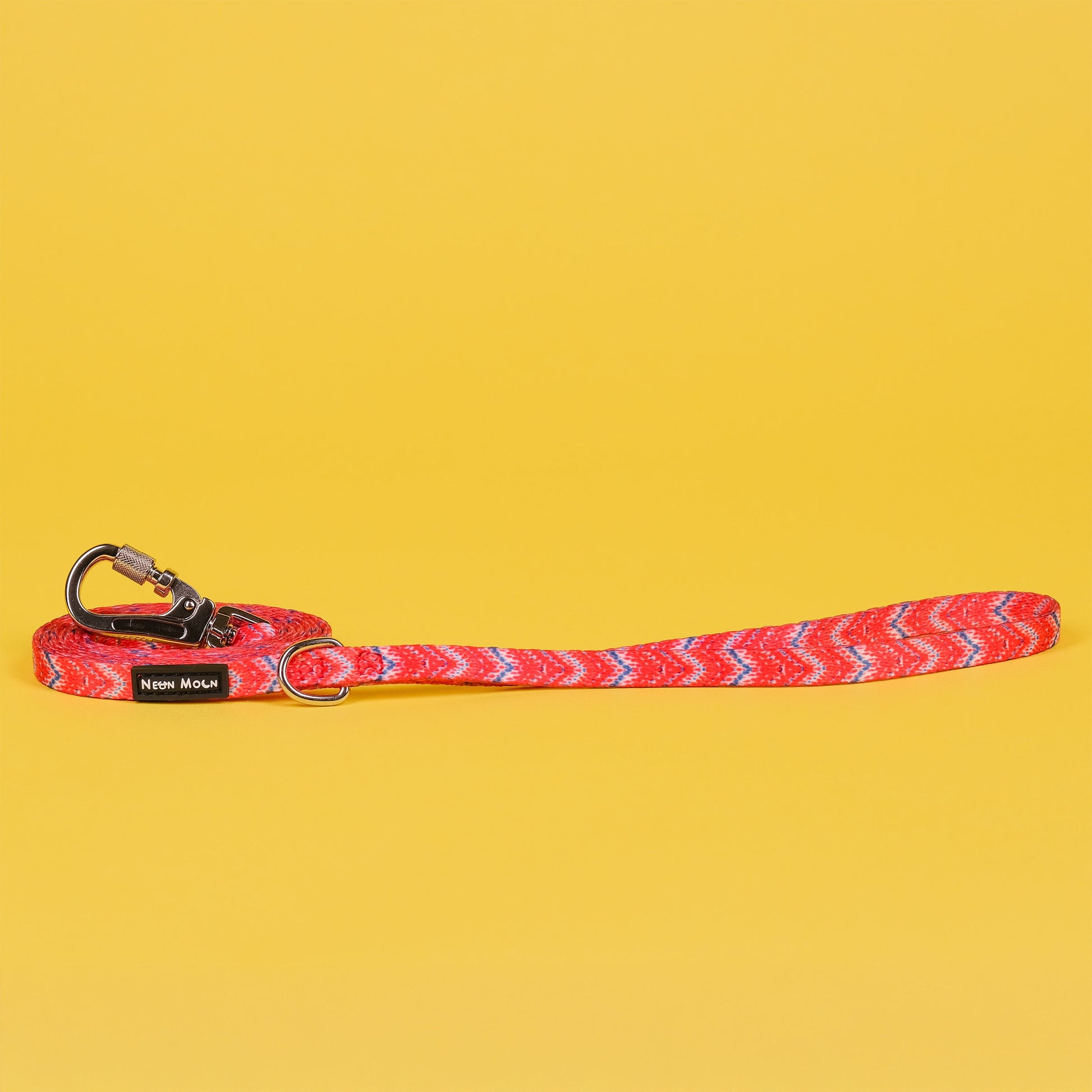 Red Chevron Dog Lead with Padded Handle