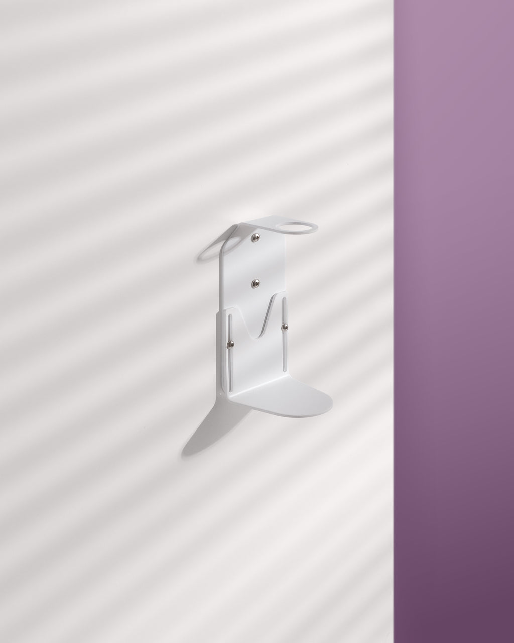White Single Bottle Wall Holder