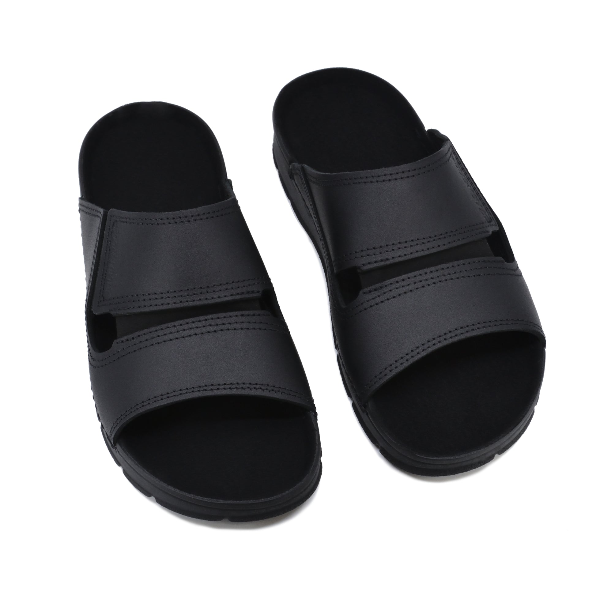 Minimalist Leather Slip-On Sandals - Handmade & Comfortable, Perfect for Any Setting by Omaking at www.brixbailey.com