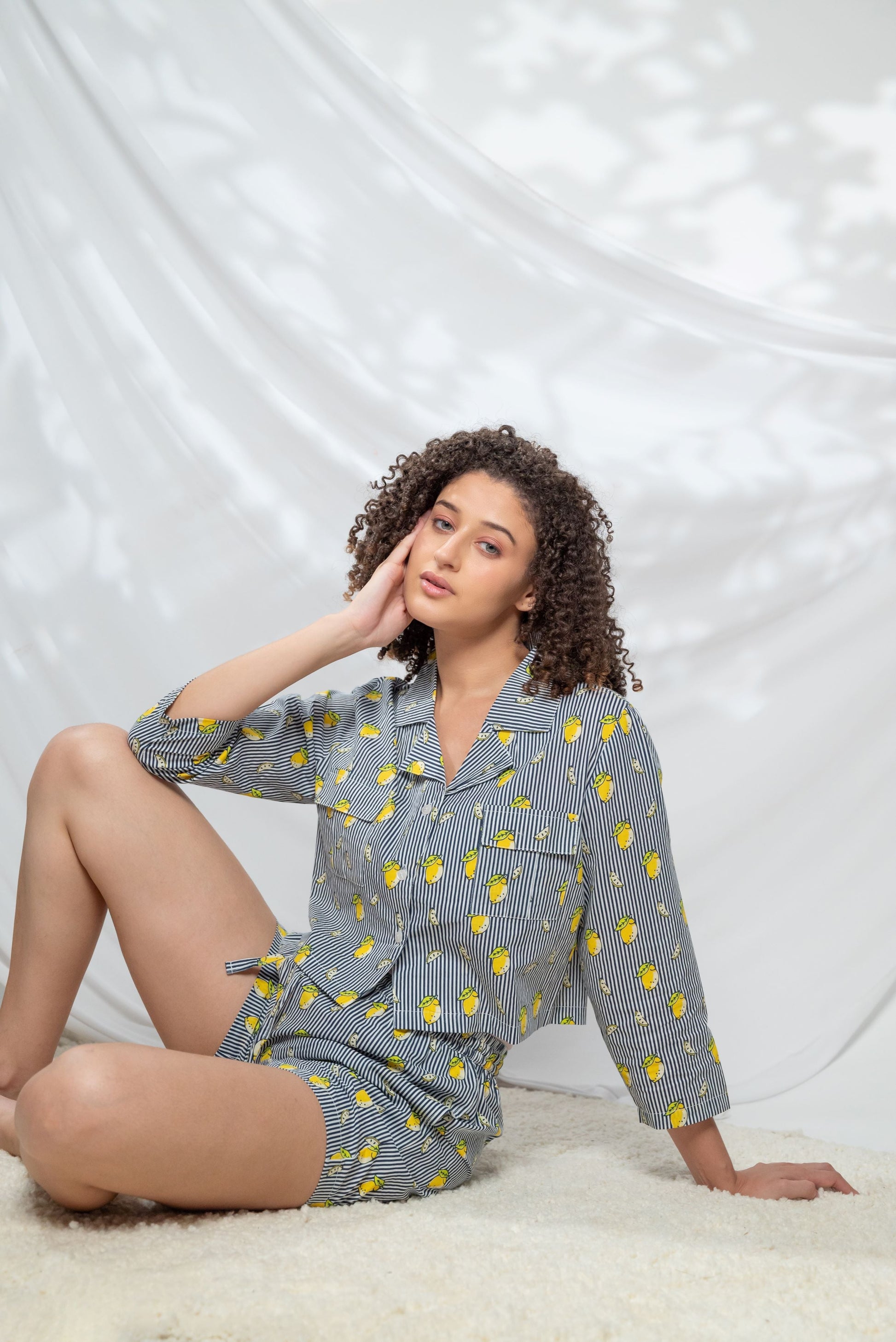 Lazy Lemons Cotton Pyjamas