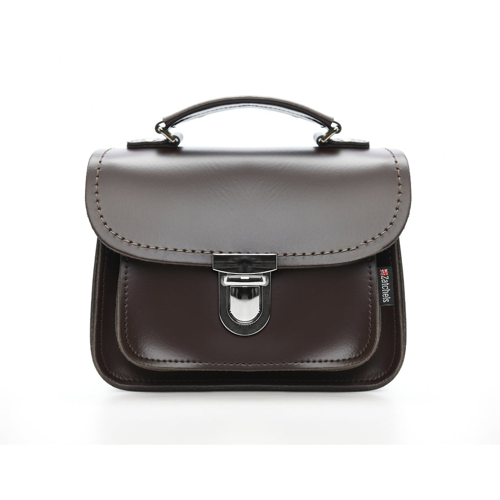 Luna Handmade Leather Bag in Dark Brown