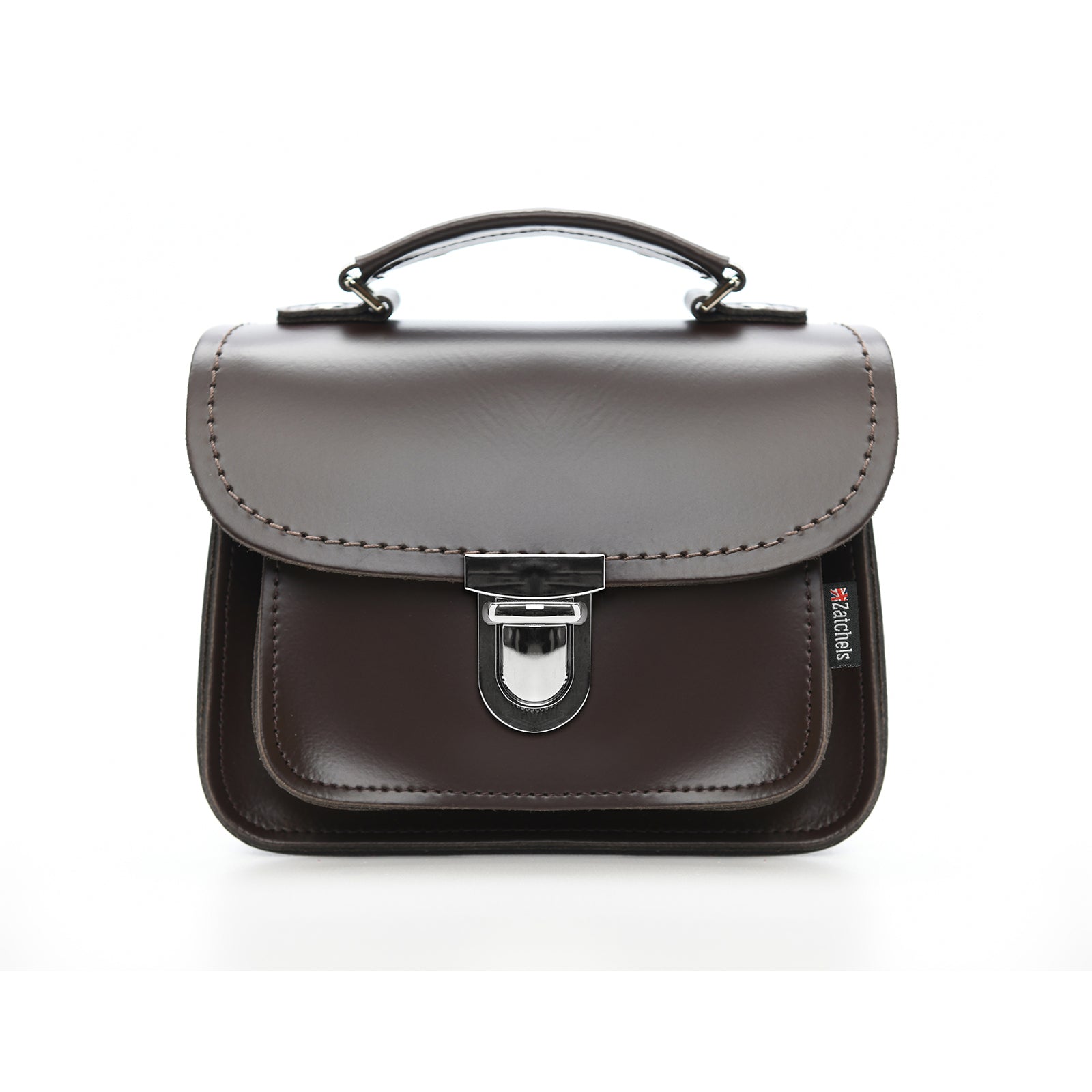 Luna Handmade Leather Bag in Dark Brown