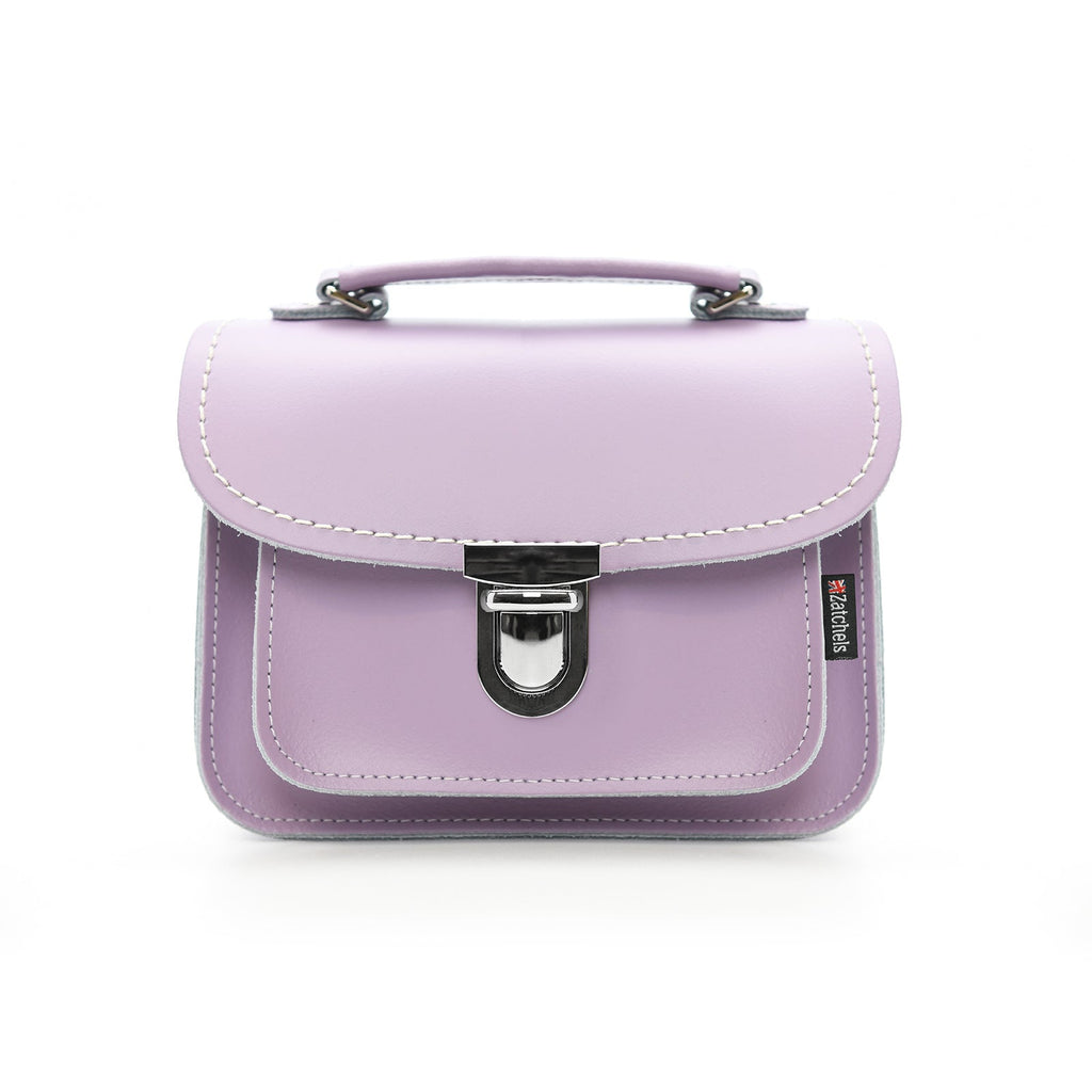 Luna Handmade Leather Bag in Pastel Violet