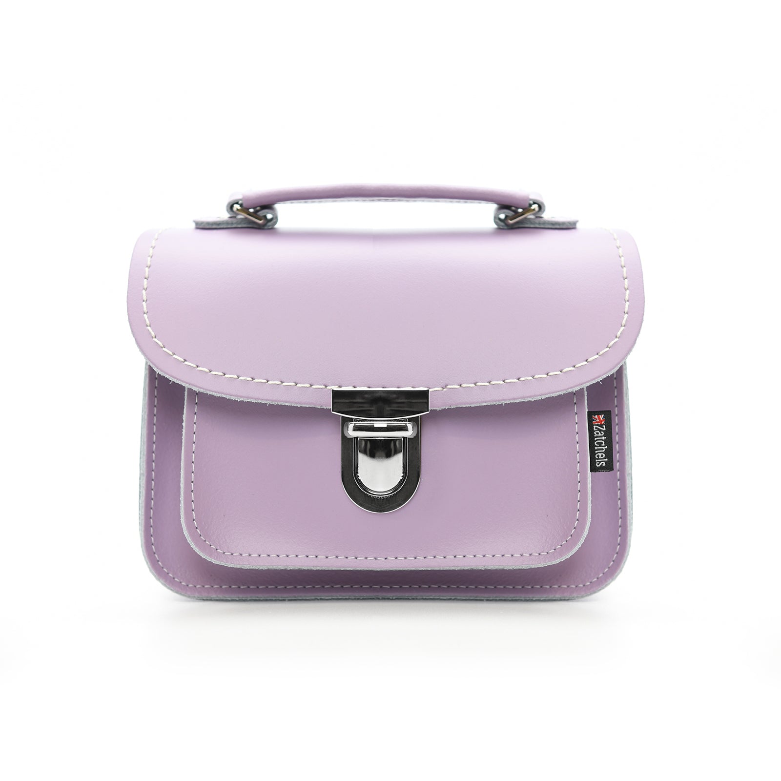 Luna Handmade Leather Bag in Pastel Violet
