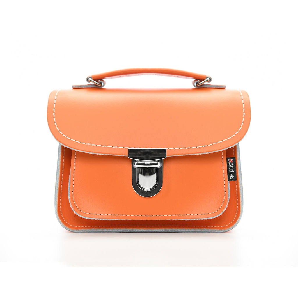 Luna Handmade Leather Bag in Orange