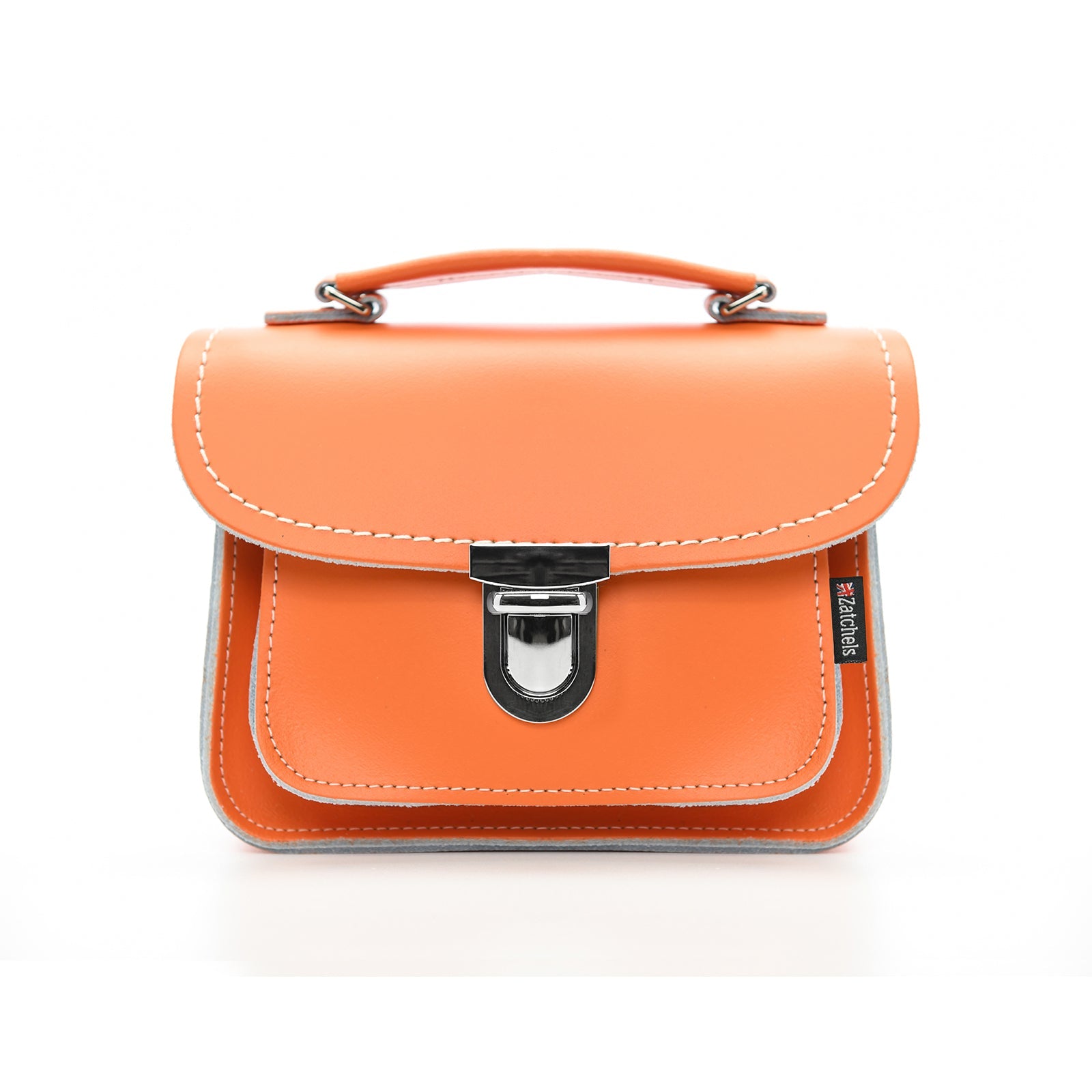 Luna Handmade Leather Bag in Orange