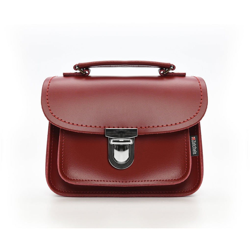 Luna Handmade Leather Bag in Red