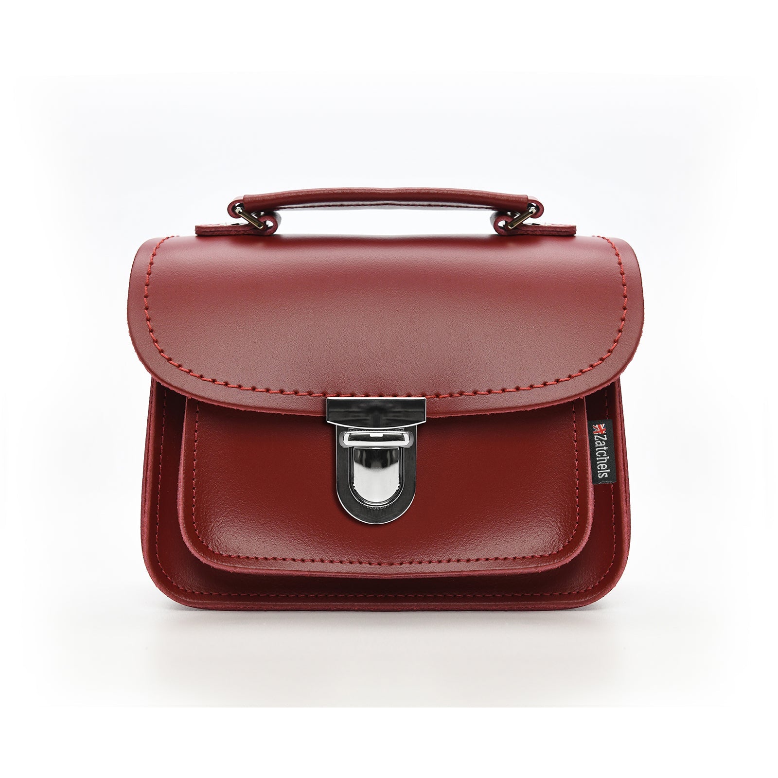Luna Handmade Leather Bag in Red
