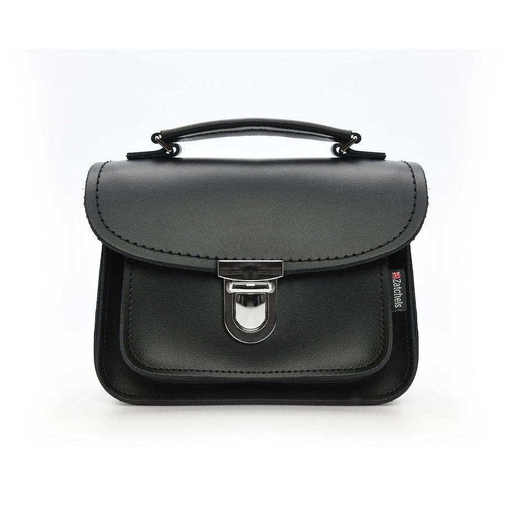 Luna Handmade Leather Bag in Black