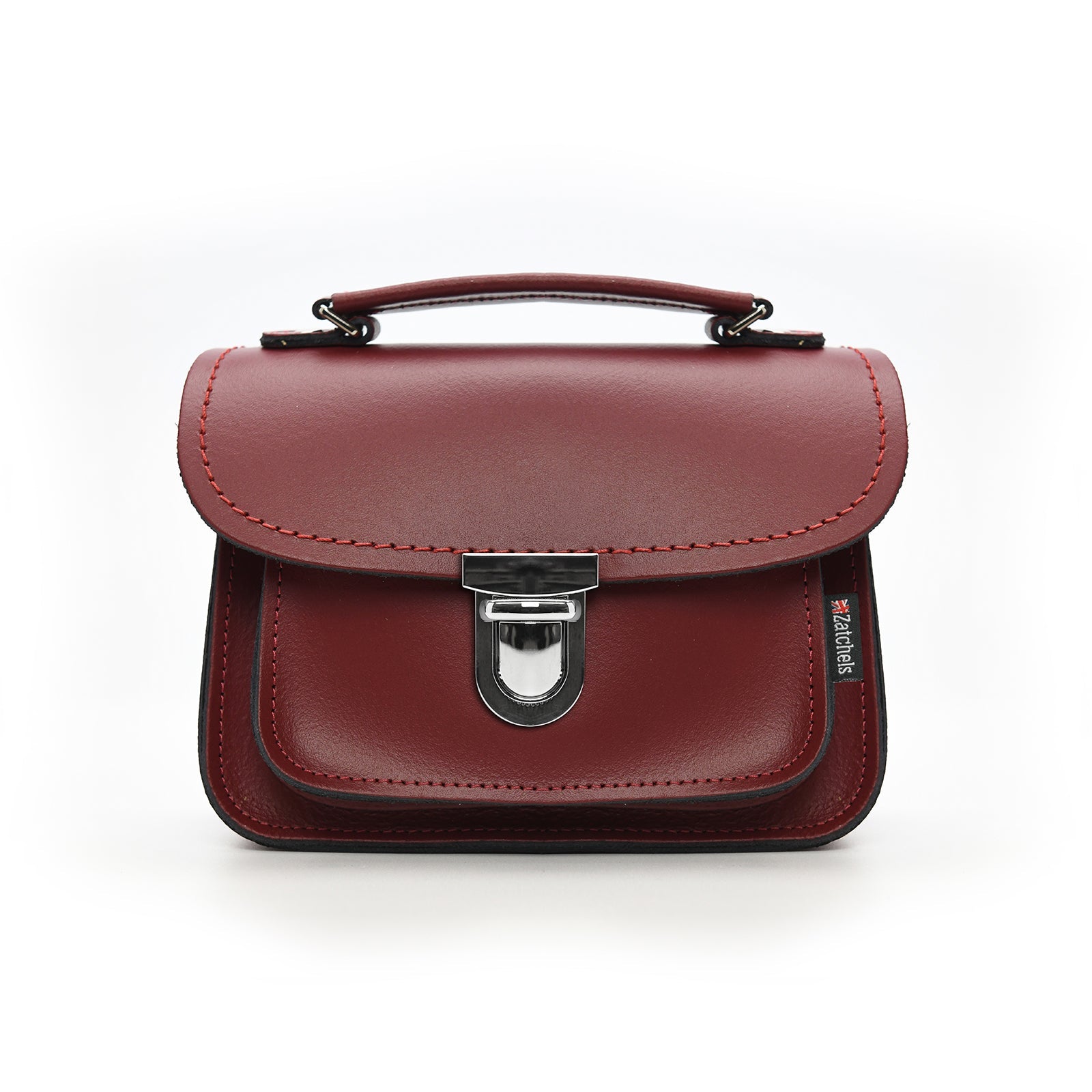 Luna Handmade Leather Bag in Oxblood Red