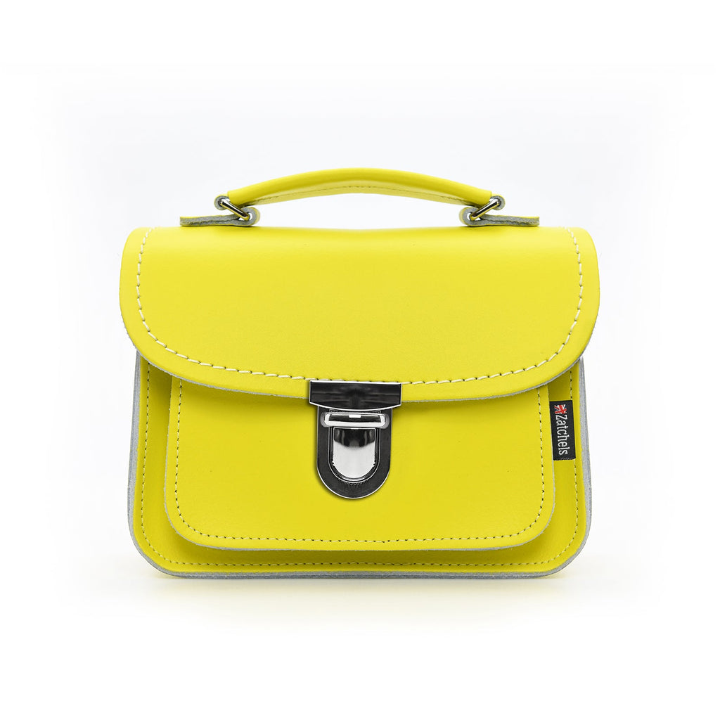 Luna Handmade Leather Bag in Daffodil Yellow