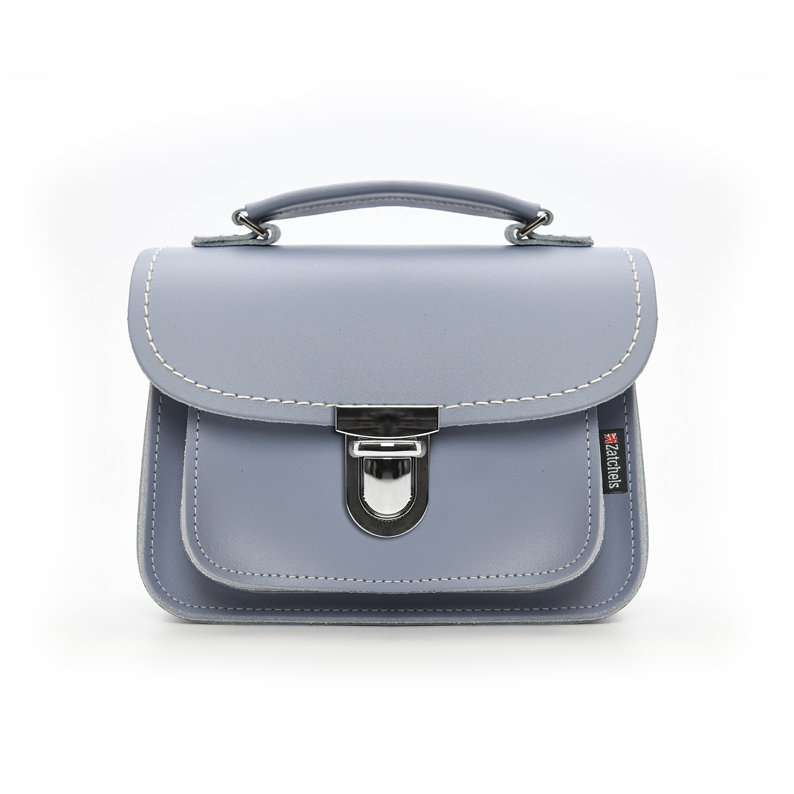 Luna Handmade Leather Bag in Lilac Grey