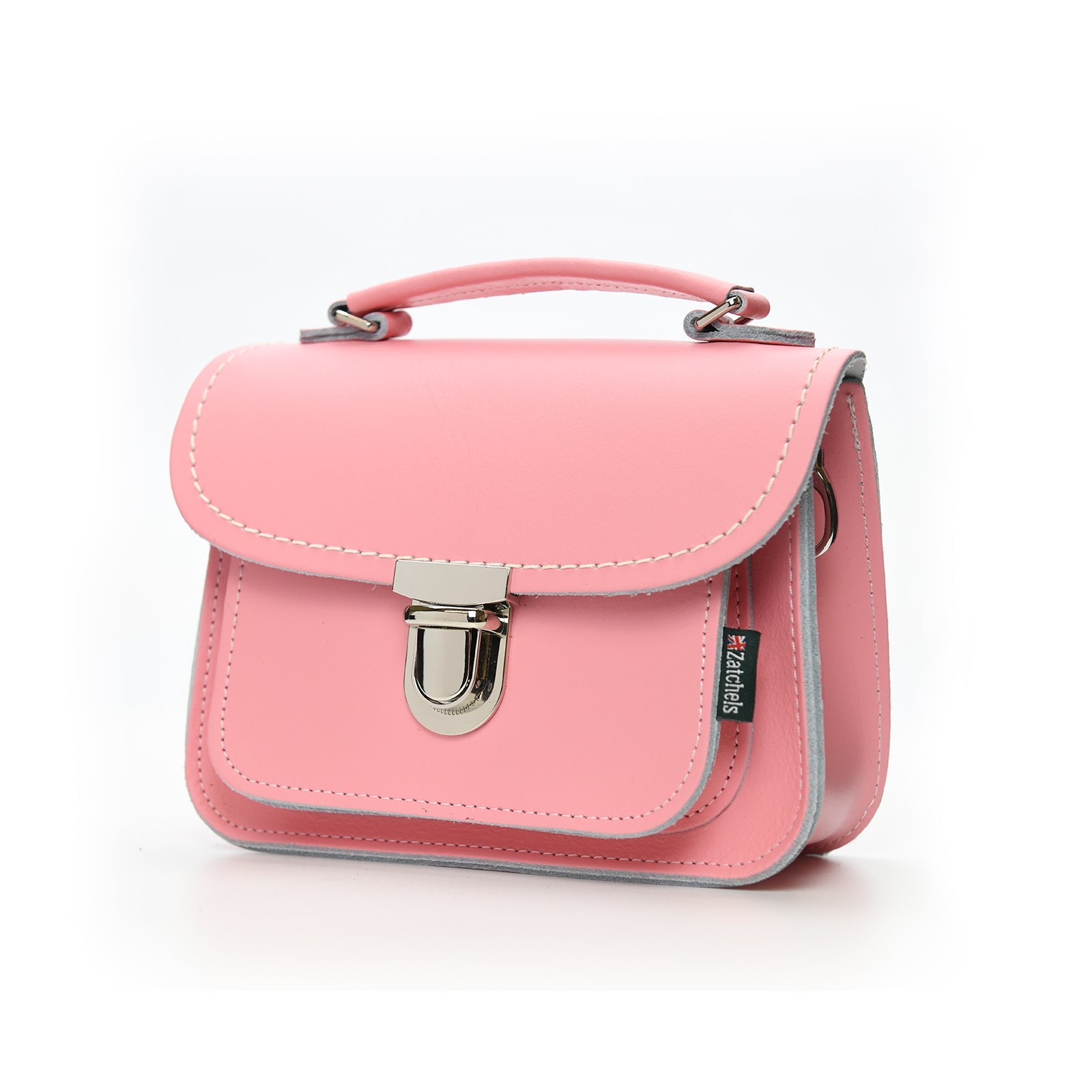 Luna Handmade Leather Bag in Pink