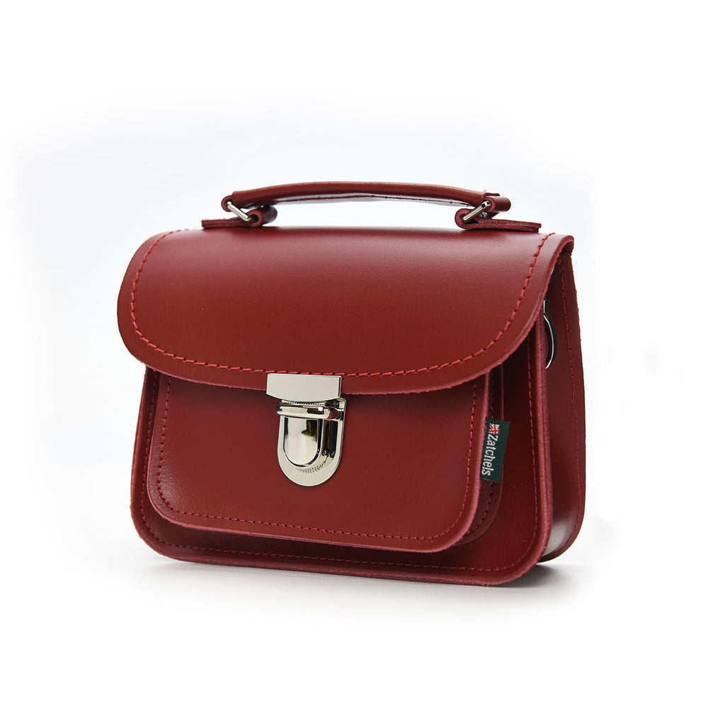Luna Handmade Leather Bag in Red